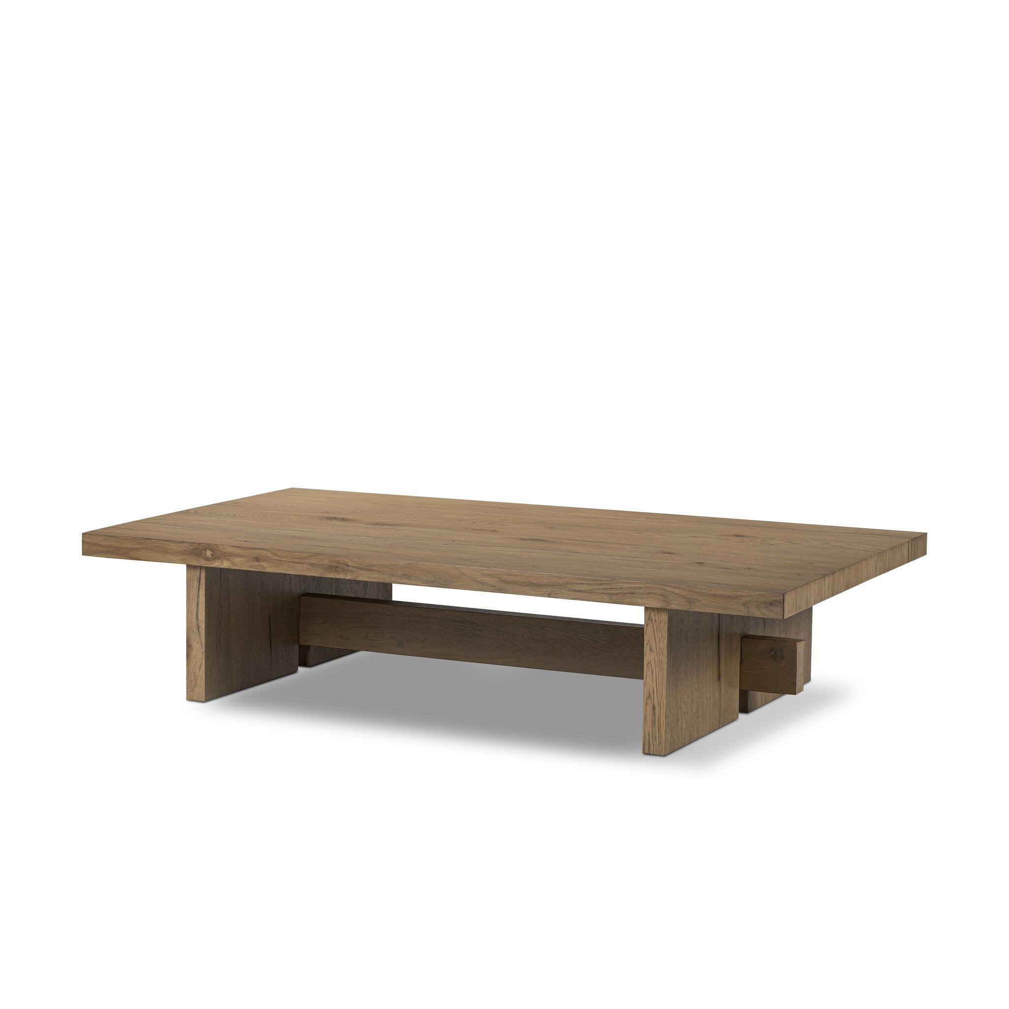 Isaac Coffee Table - Rubbed Light Oak Veneer