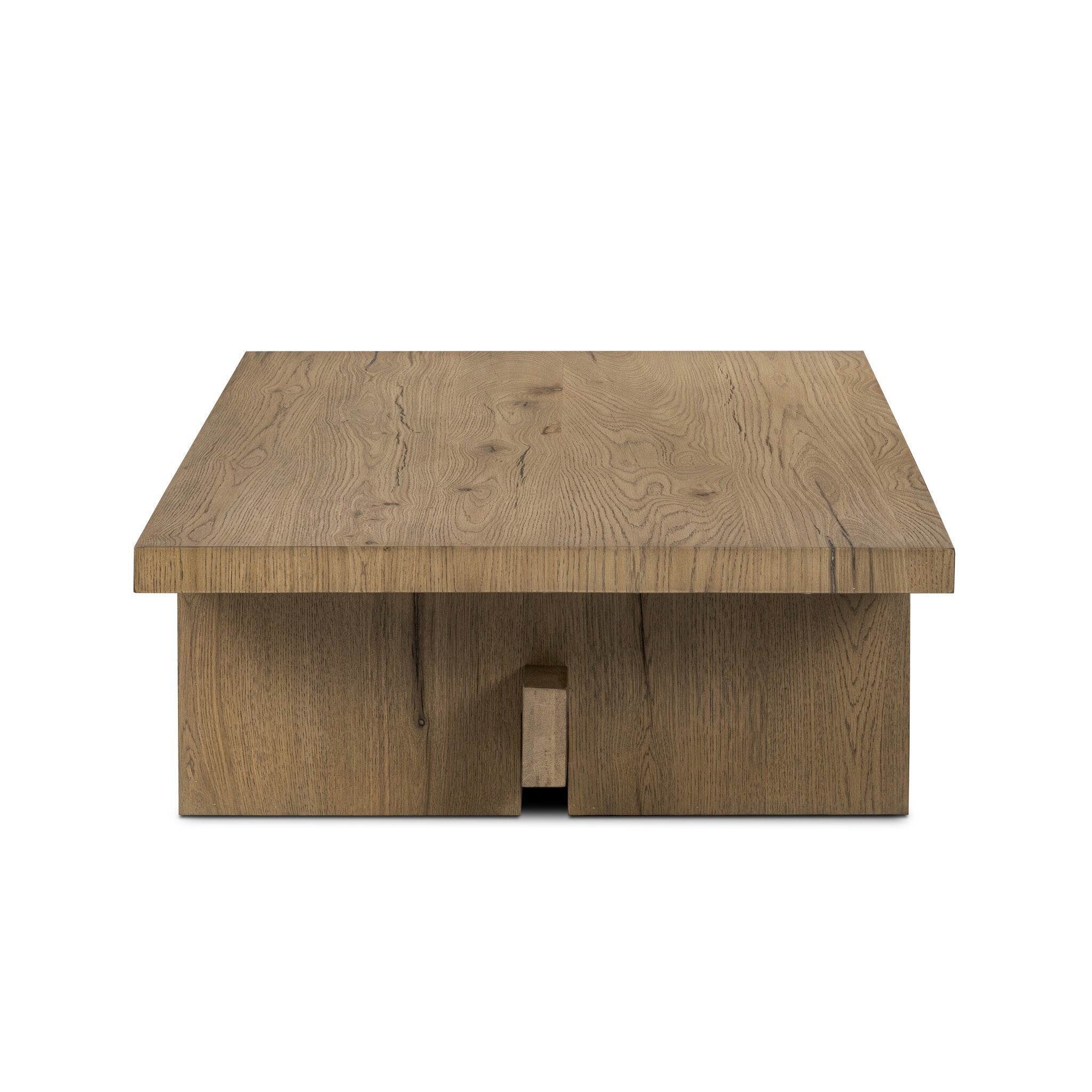 Isaac Coffee Table - Rubbed Light Oak Veneer