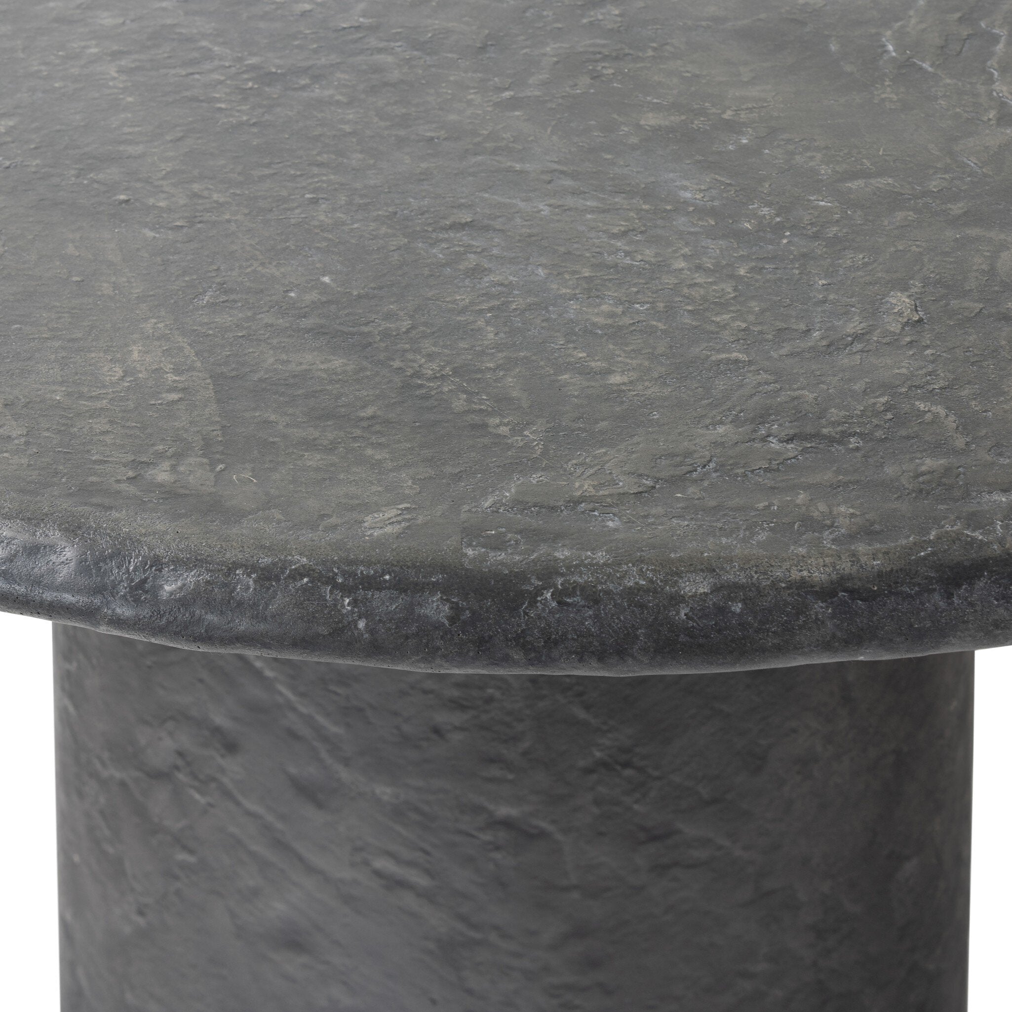 Bonnie Dining Table - Textured Black Concrete