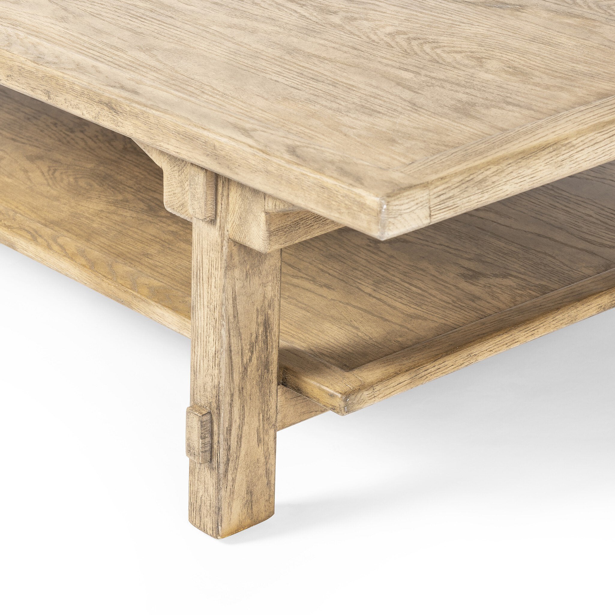 Trinity Coffee Table - Distressed Light Oak