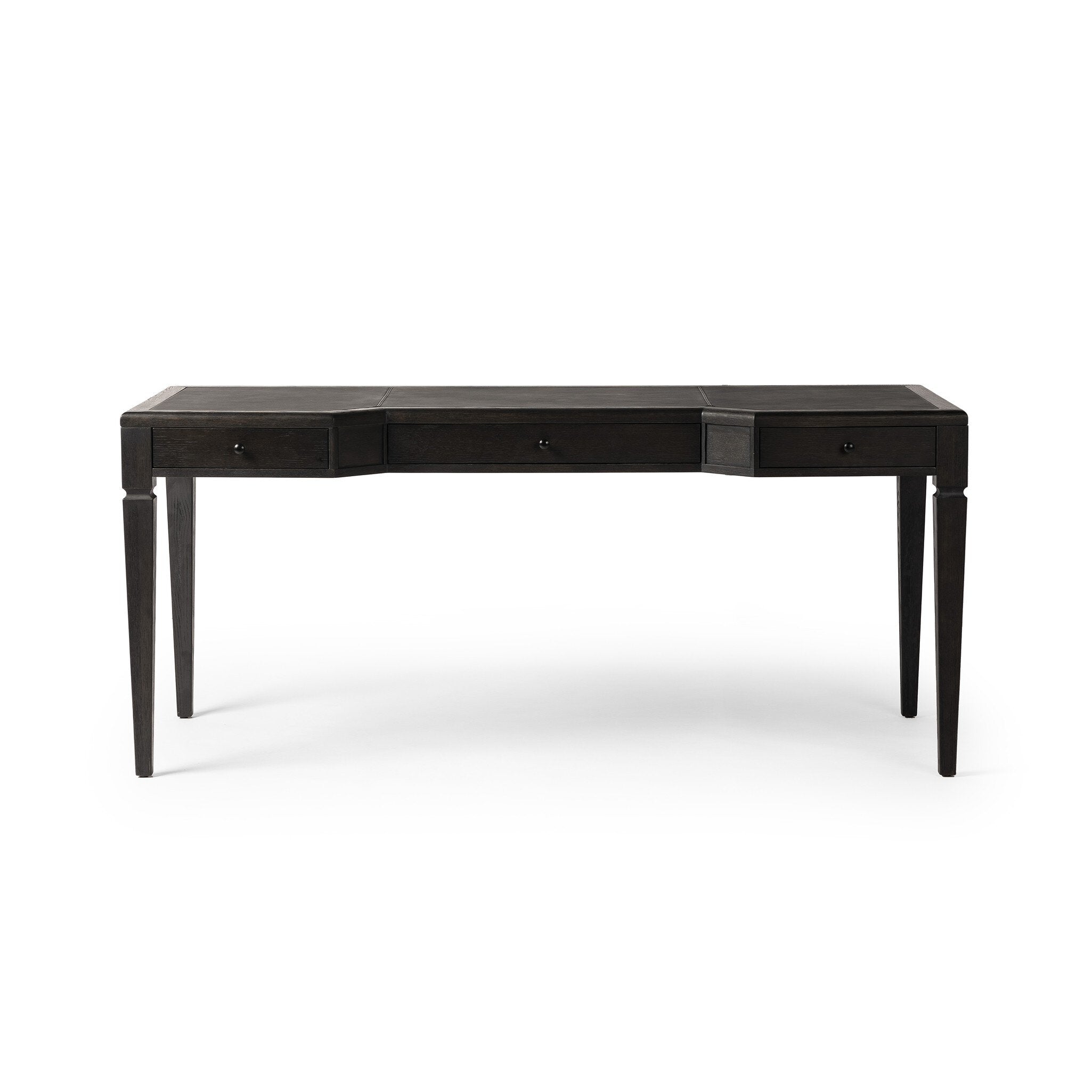 Claude Desk - Distressed Black Oak Veneer