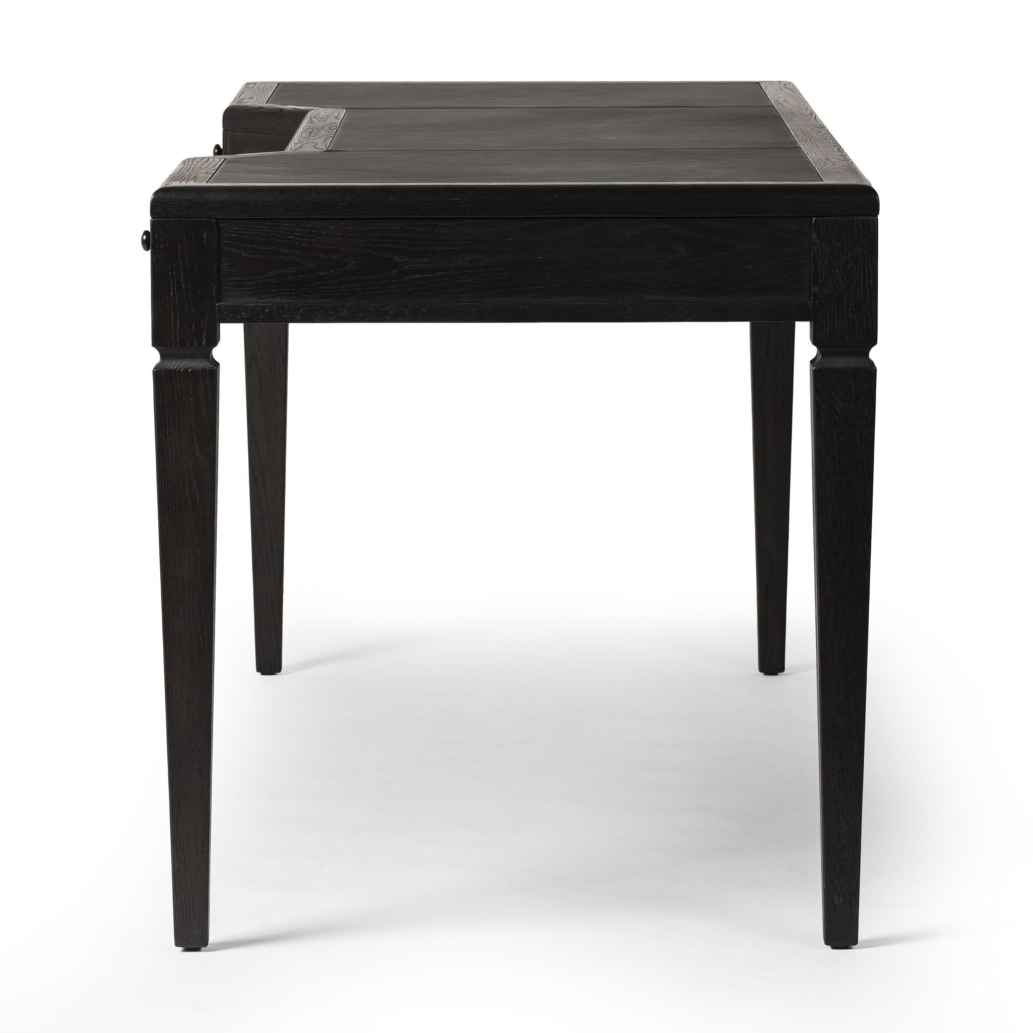 Claude Desk - Distressed Black Oak Veneer