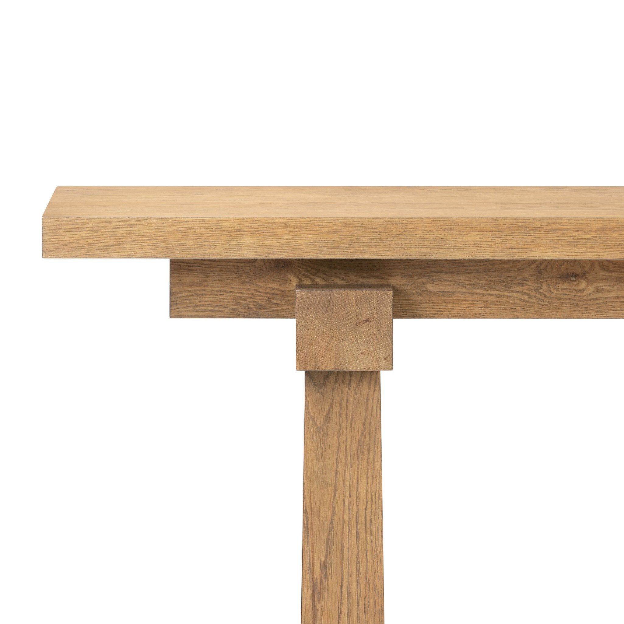 Josette Console Table - Honey Oak Veneer