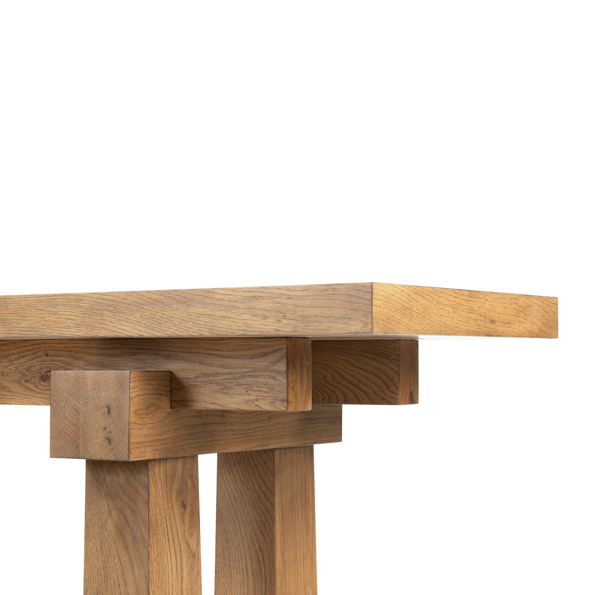 Josette Console Table - Honey Oak Veneer