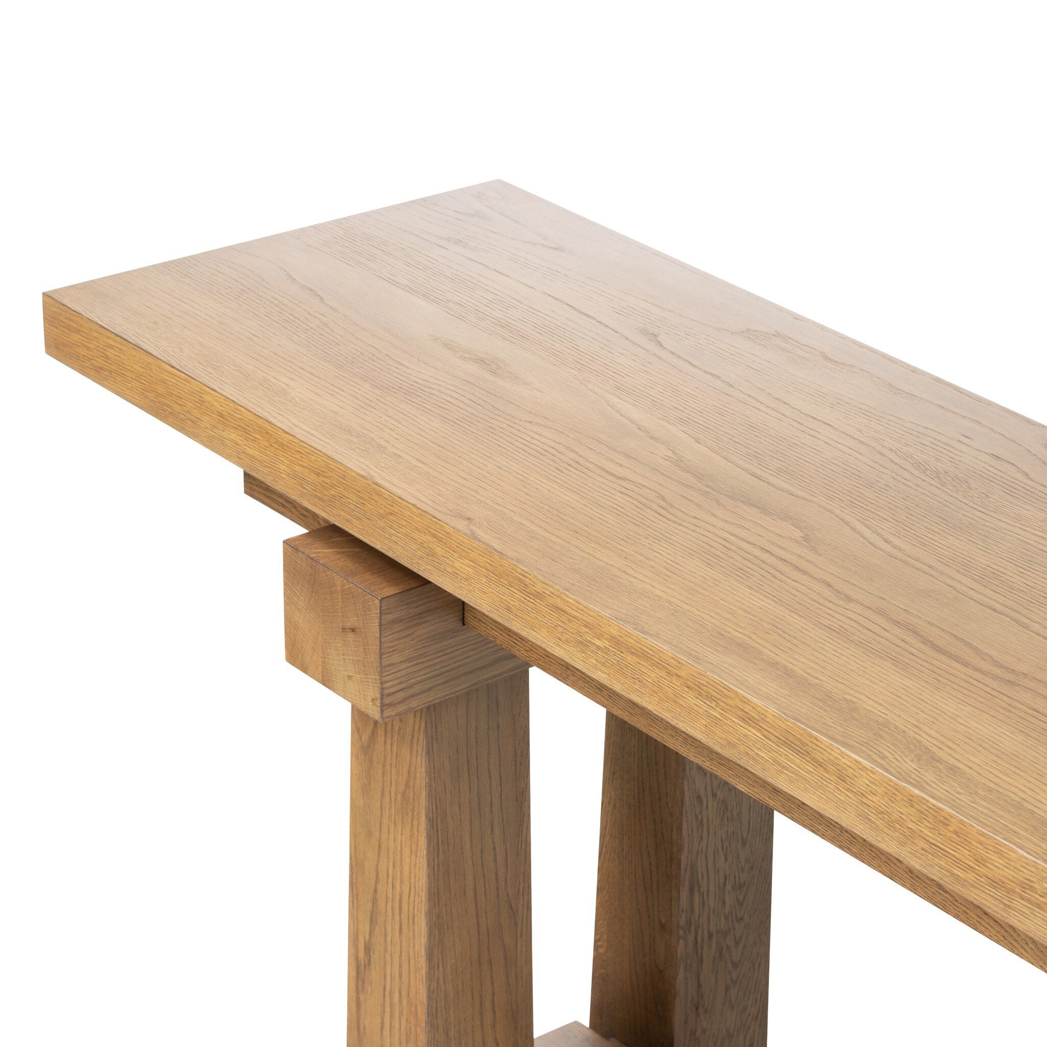 Josette Console Table - Honey Oak Veneer