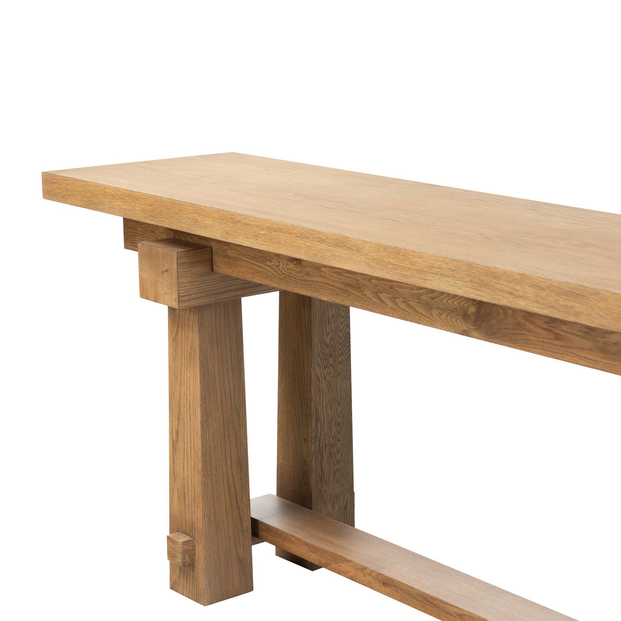 Josette Console Table - Honey Oak Veneer