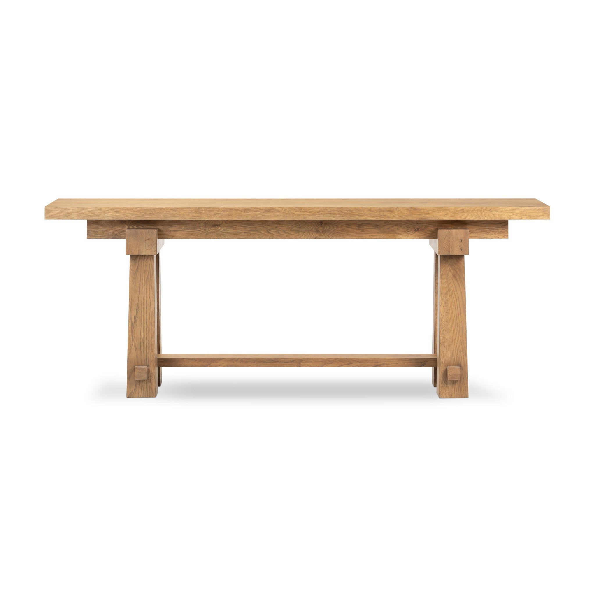 Josette Console Table - Honey Oak Veneer