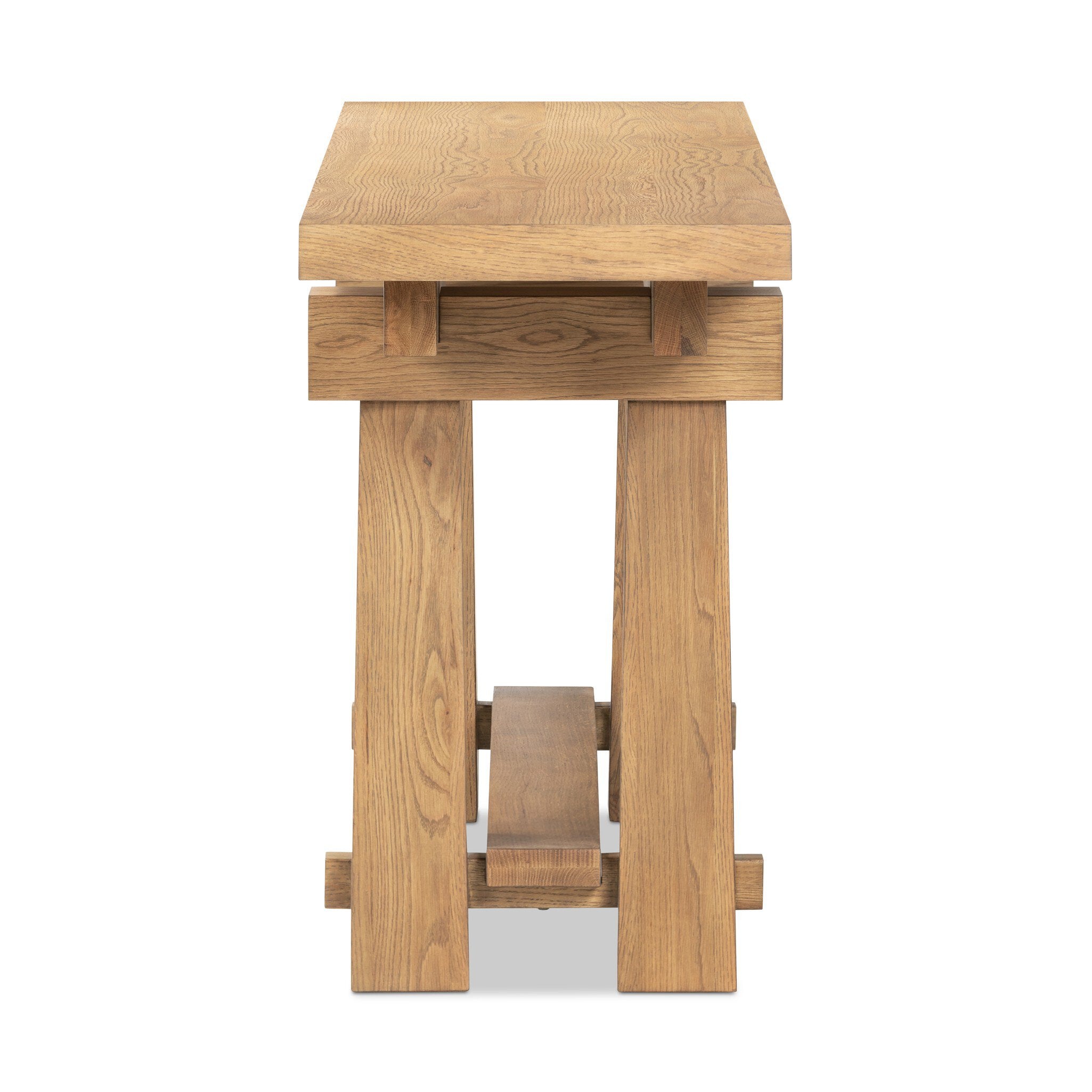 Josette Console Table - Honey Oak Veneer