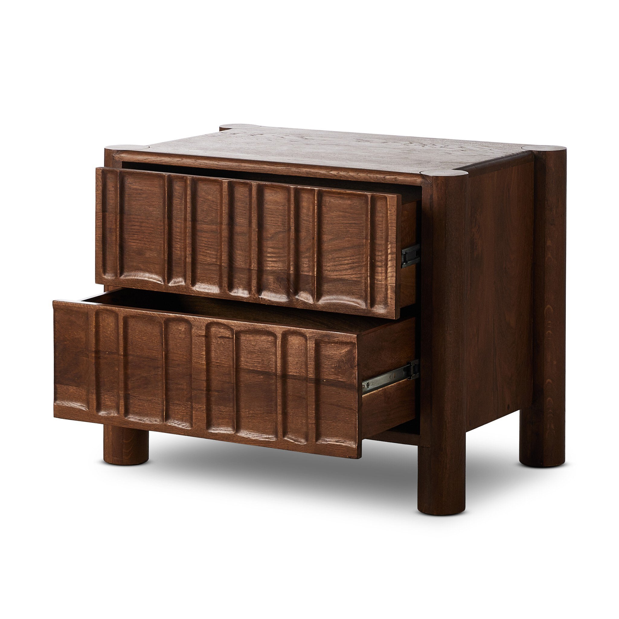 Ezri Nightstand - Cocoa Oak