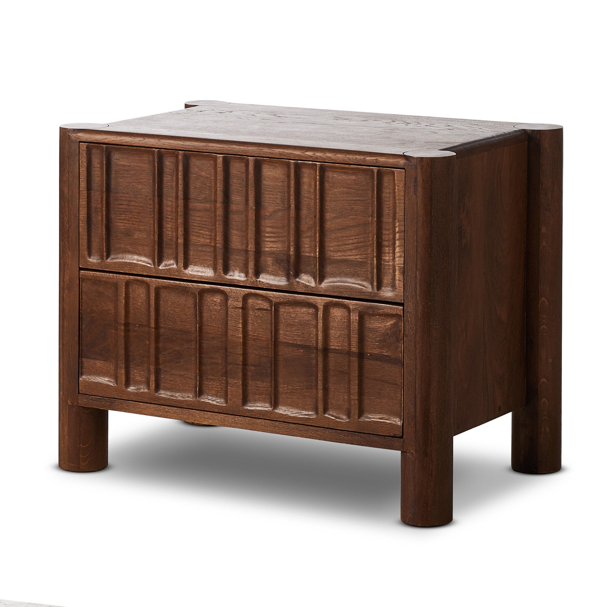 Ezri Nightstand - Cocoa Oak