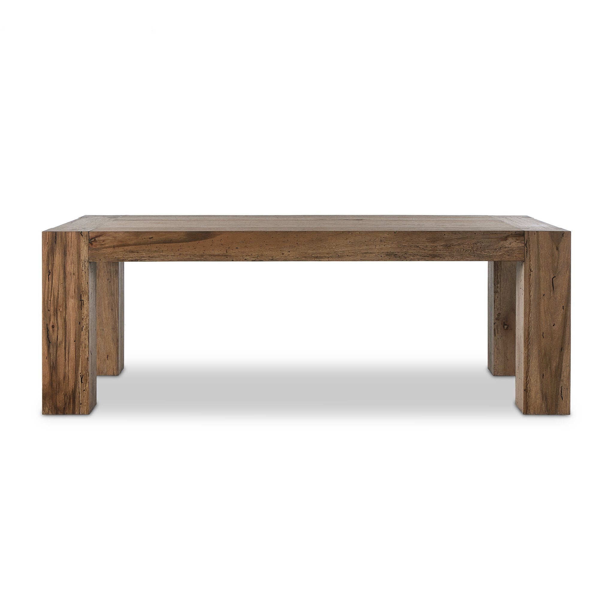 Abaso Dining Table - Rustic Wormwood Oak