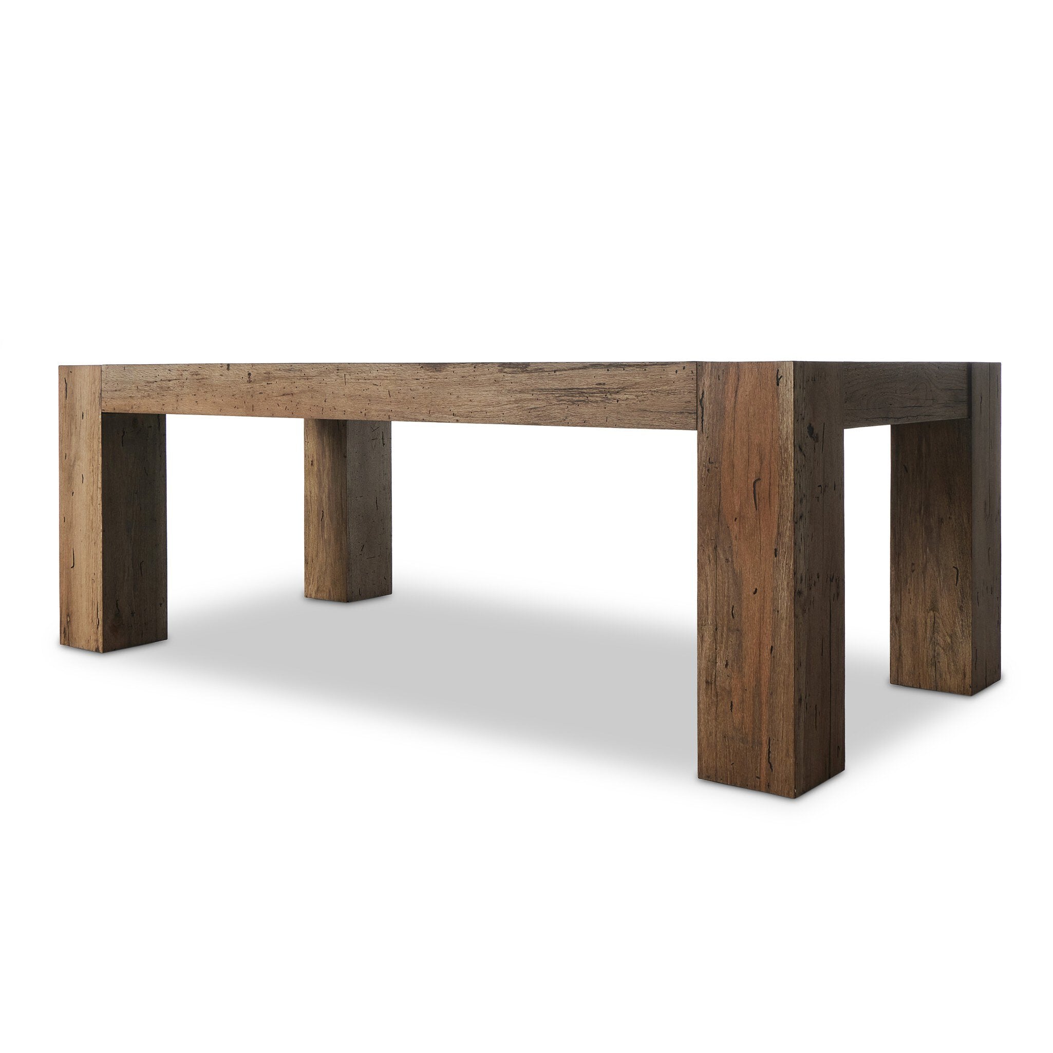 Abaso Dining Table - Rustic Wormwood Oak