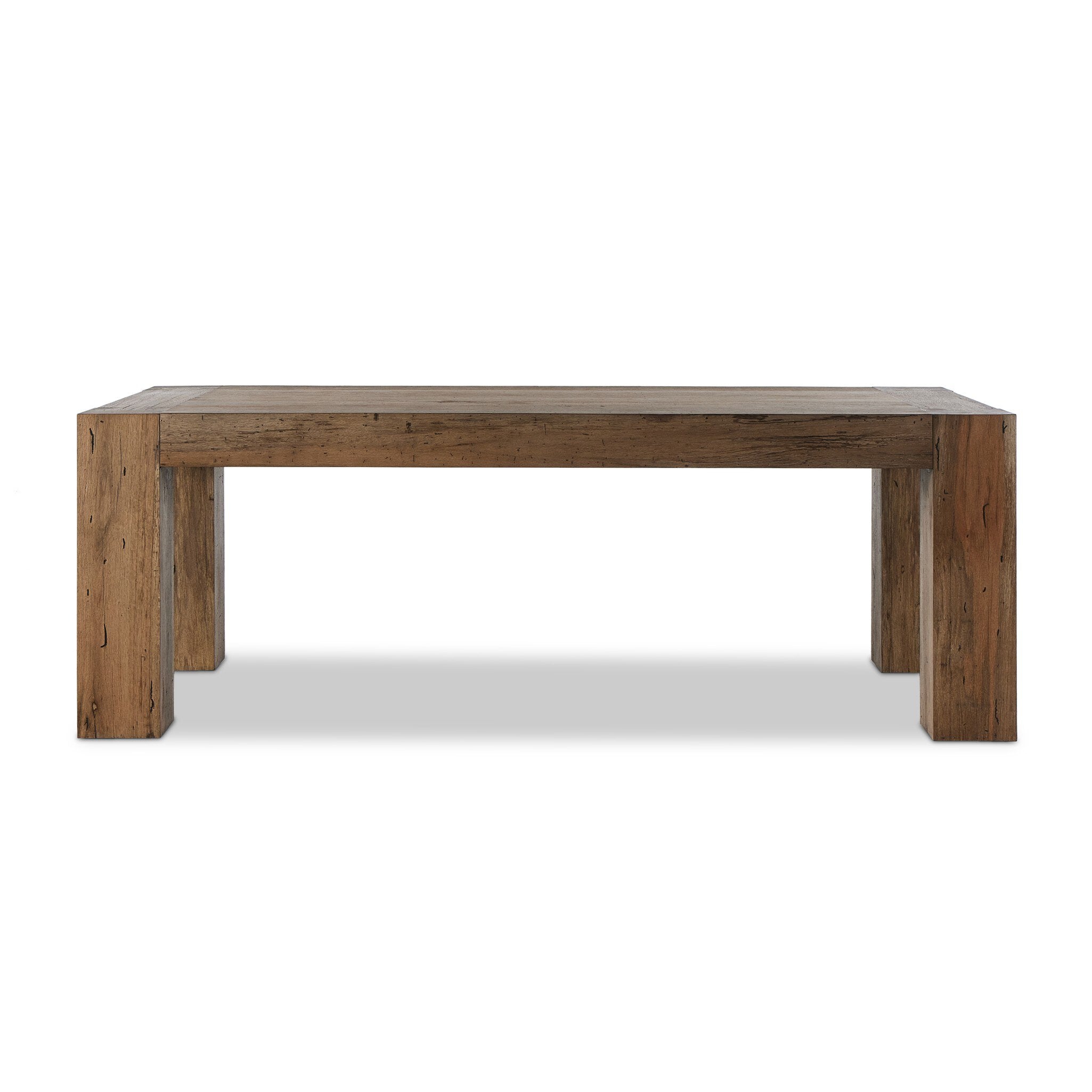 Abaso Dining Table - Rustic Wormwood Oak