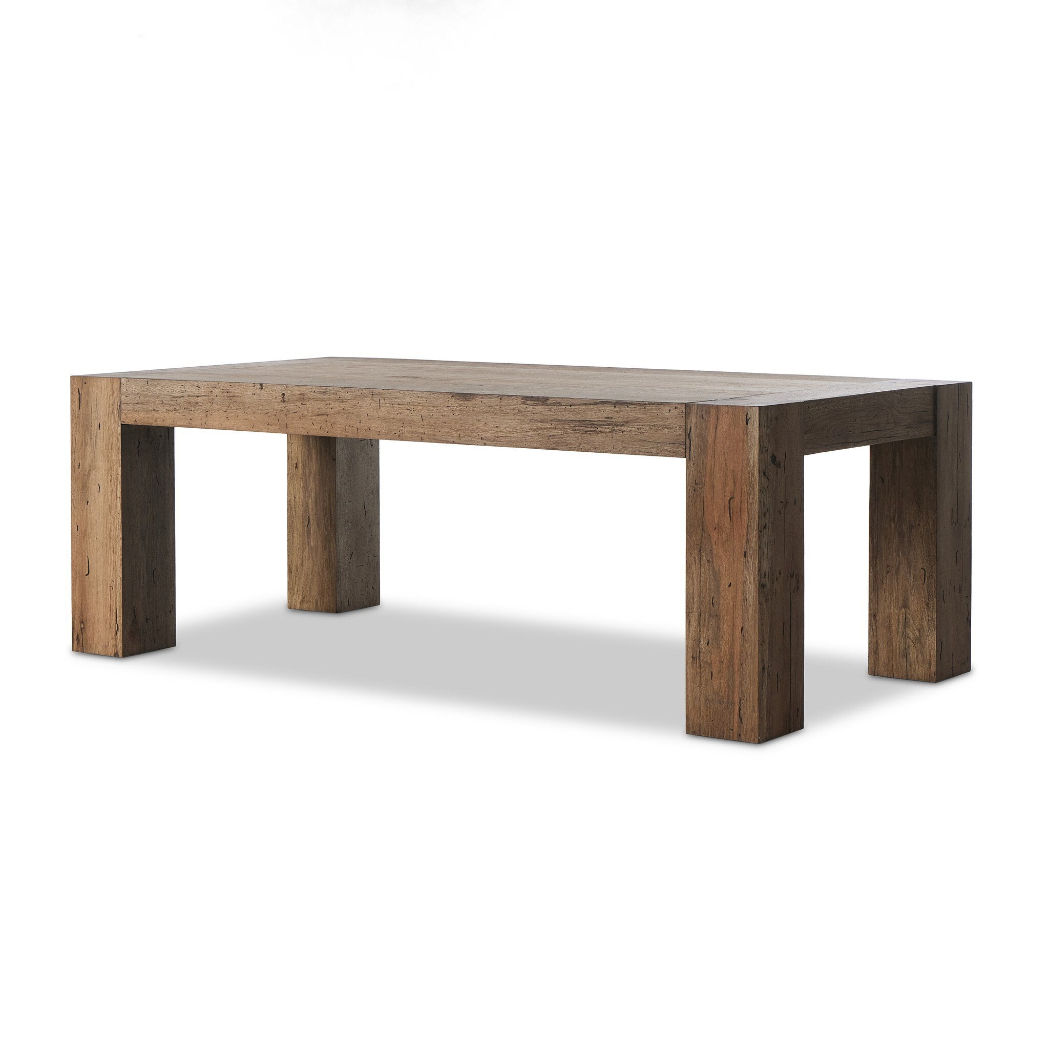 Abaso Dining Table - Rustic Wormwood Oak