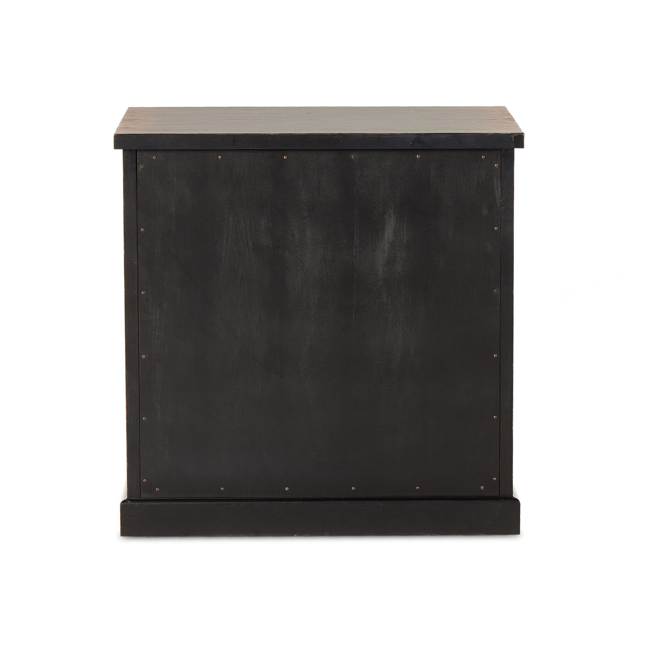 Architects Cabinet - Distressed Black Veneer