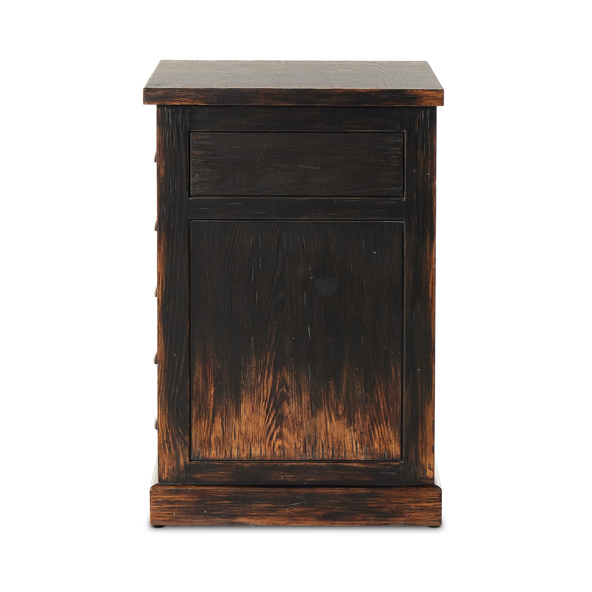 Architects Cabinet - Distressed Black Veneer