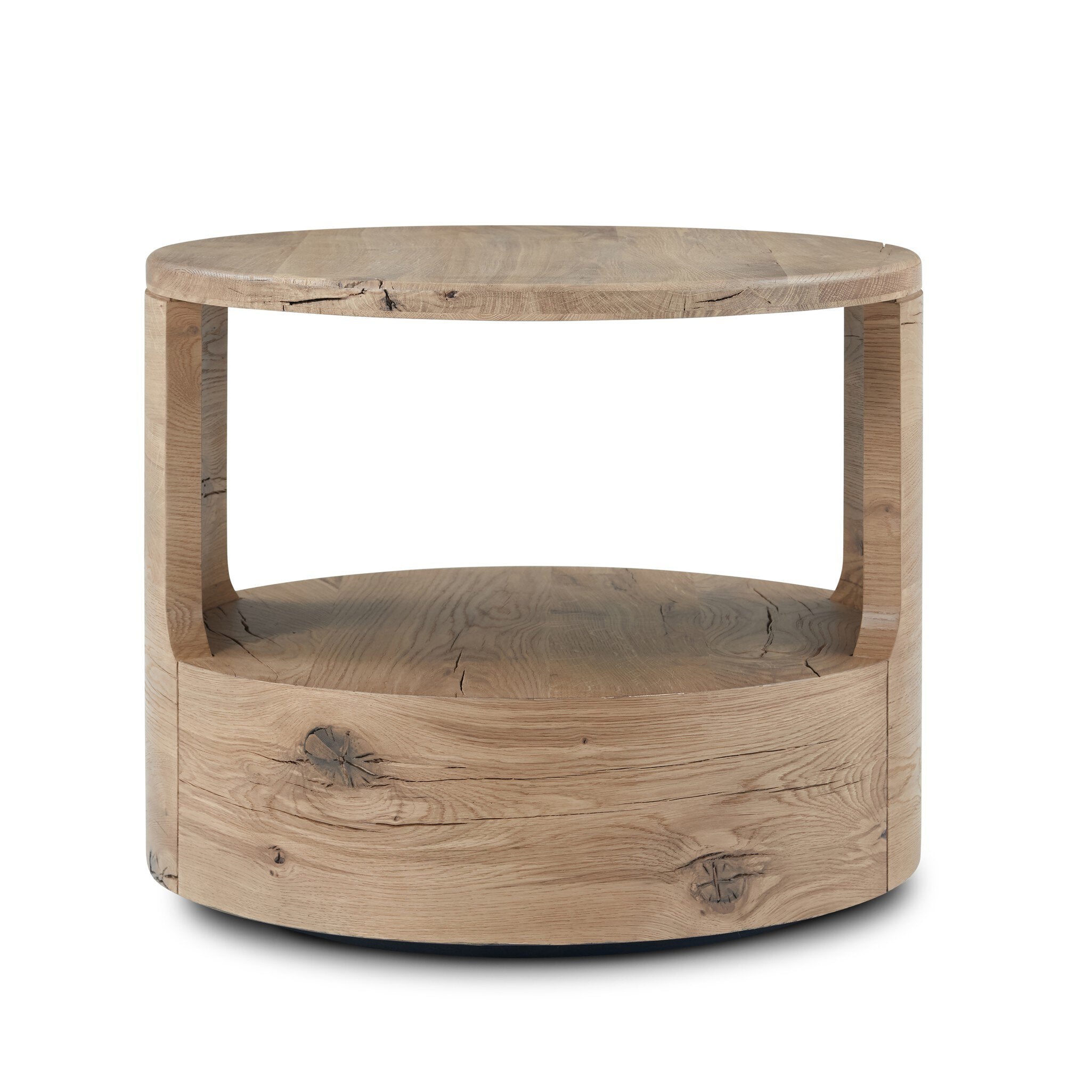 Matheus End Table - Natural Reclaimed French Oak