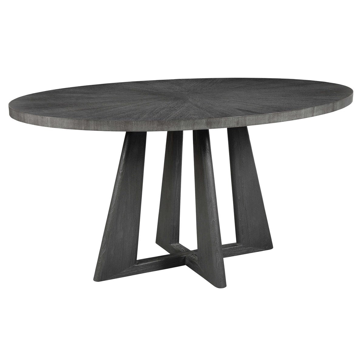 Pulsar Round Gray Walnut Dining Table