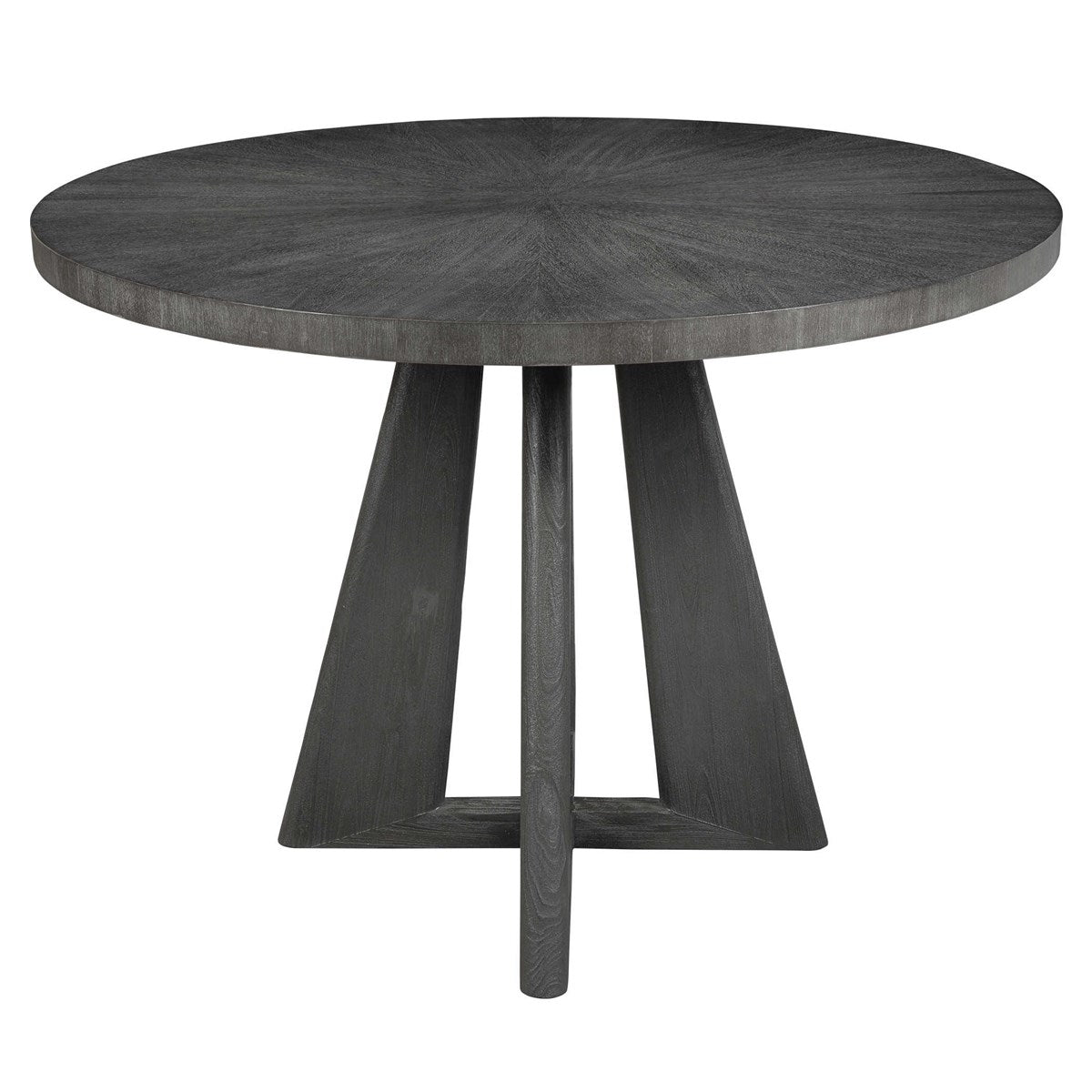 Pulsar Round Gray Walnut Dining Table