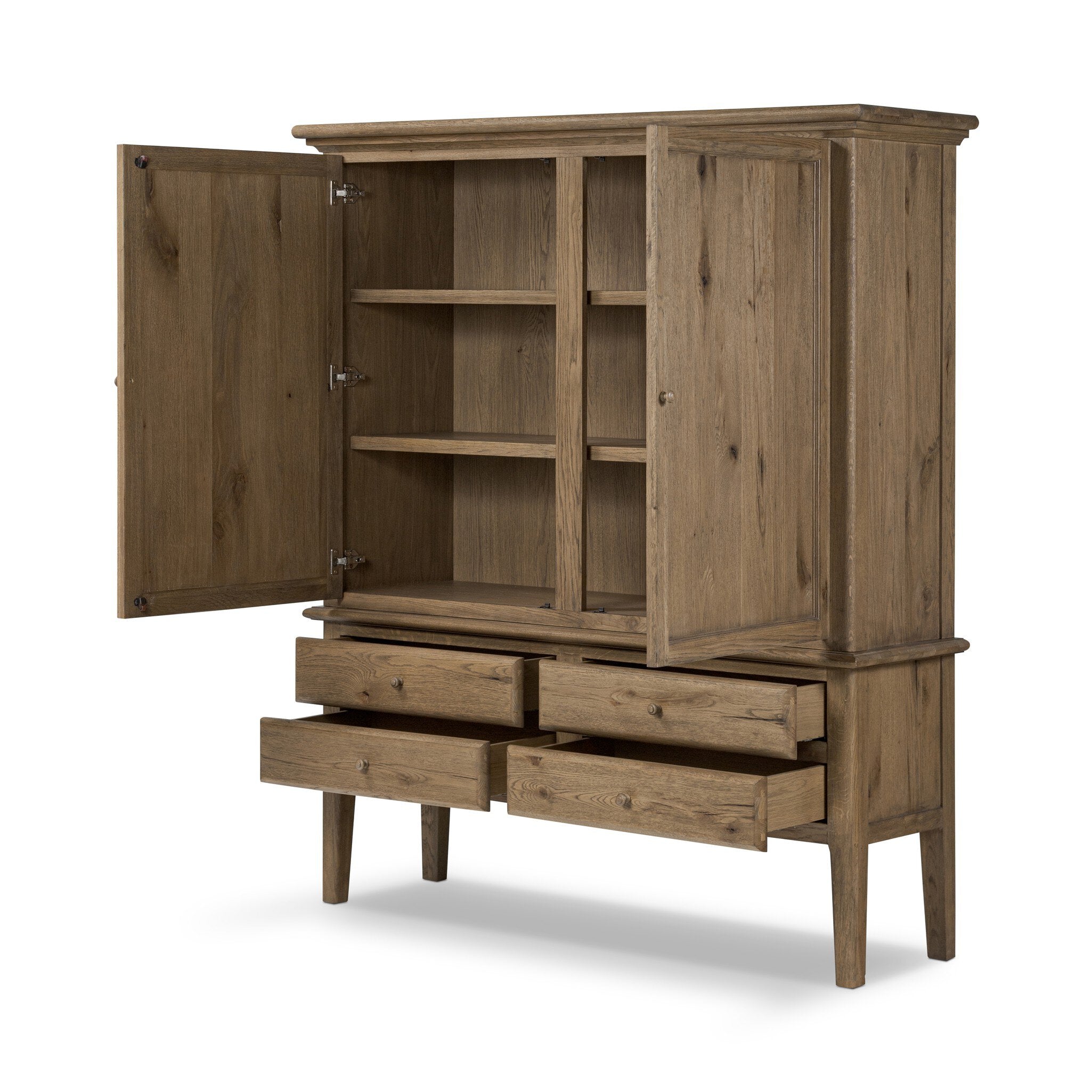 Whitman Cabinet - Worn Oak