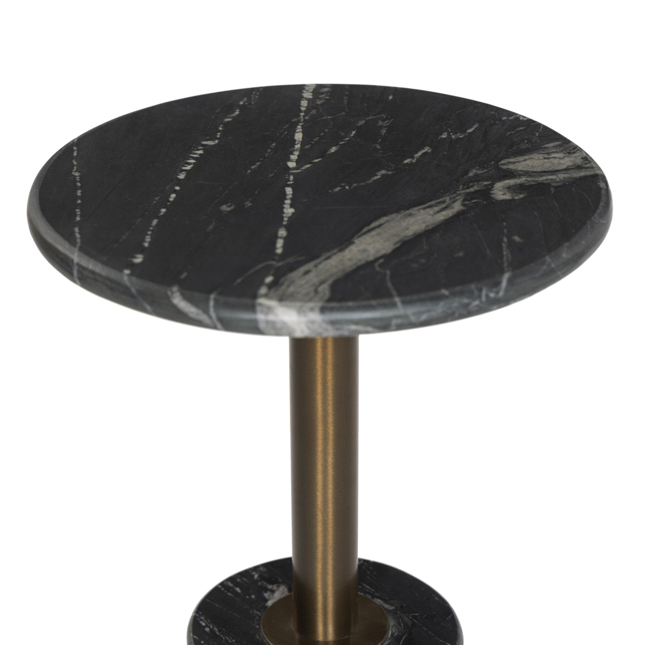 Reeves End Table - Black Marble