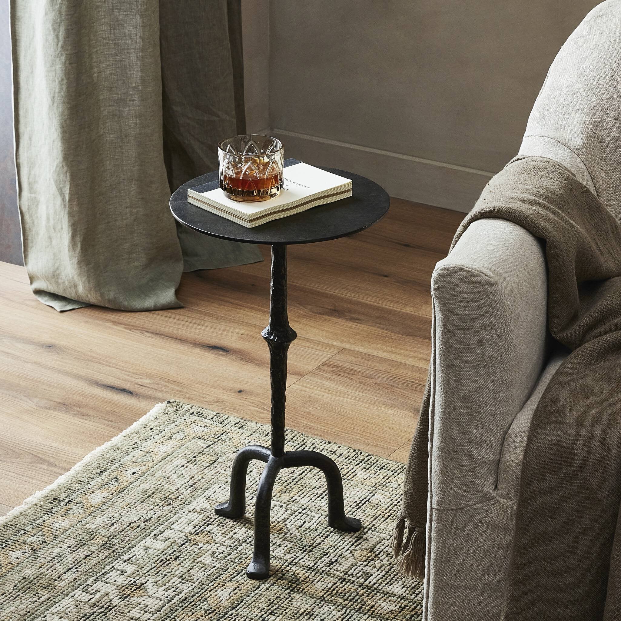 Jocelyn End Table - Raw Black Iron