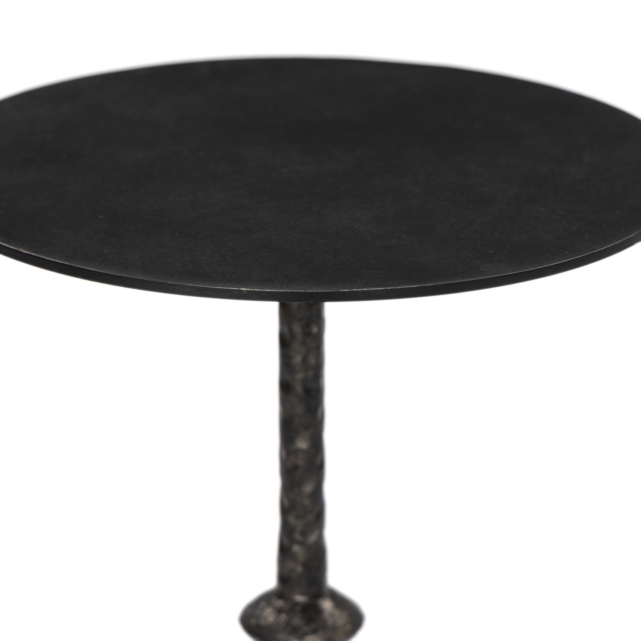 Jocelyn End Table - Raw Black Iron