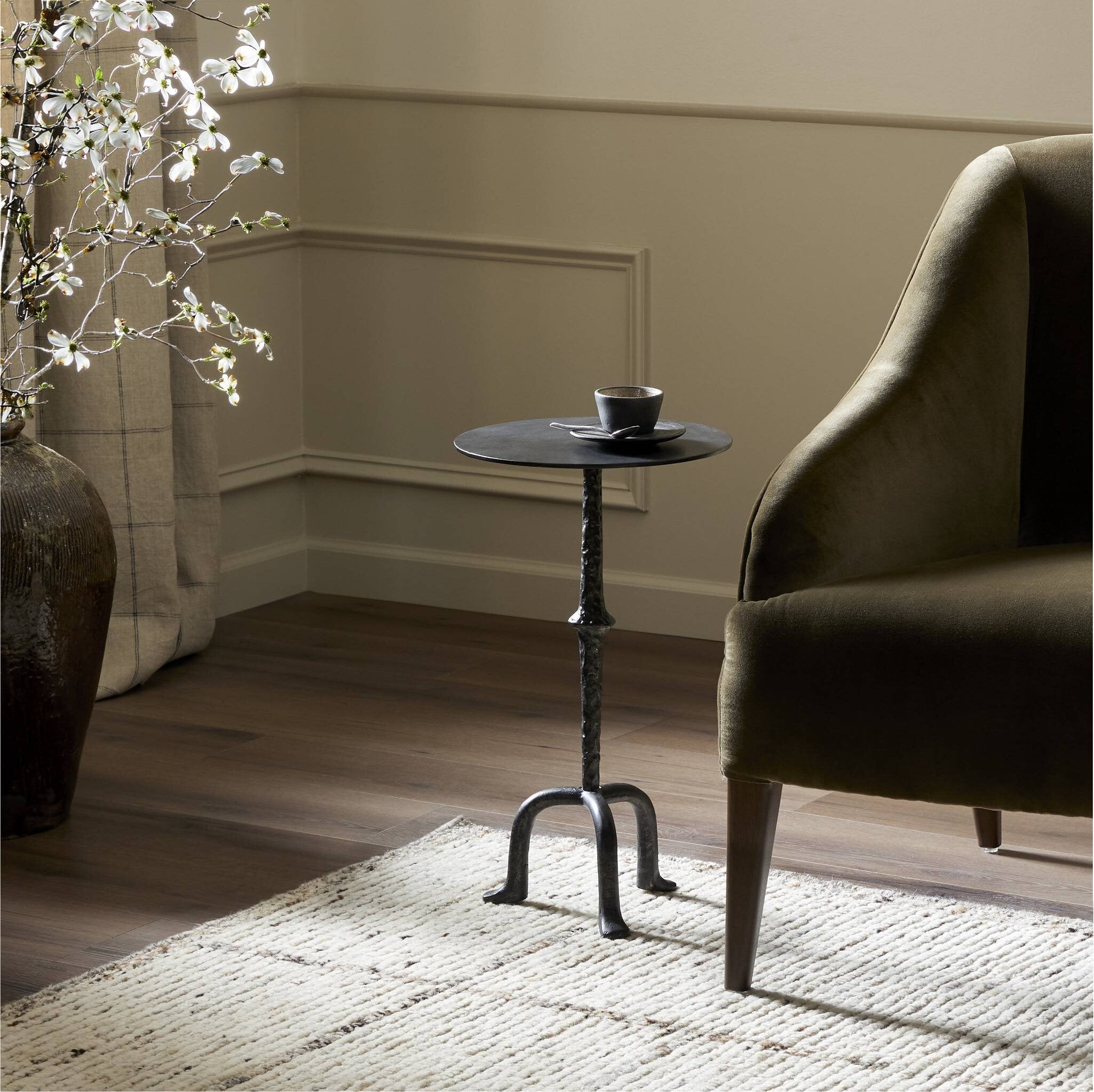 Jocelyn End Table - Raw Black Iron