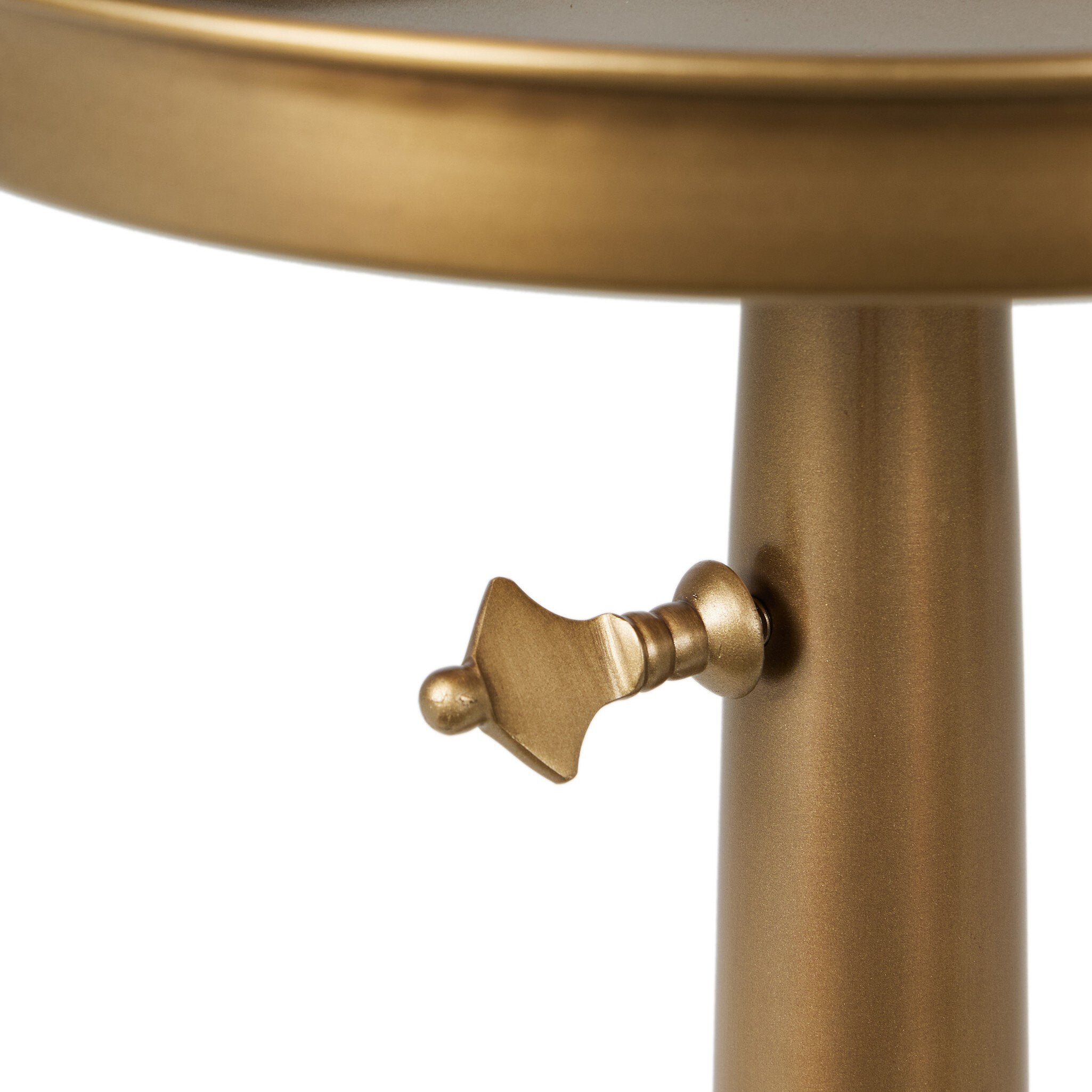 Umi End Table - Dark Matte Brass