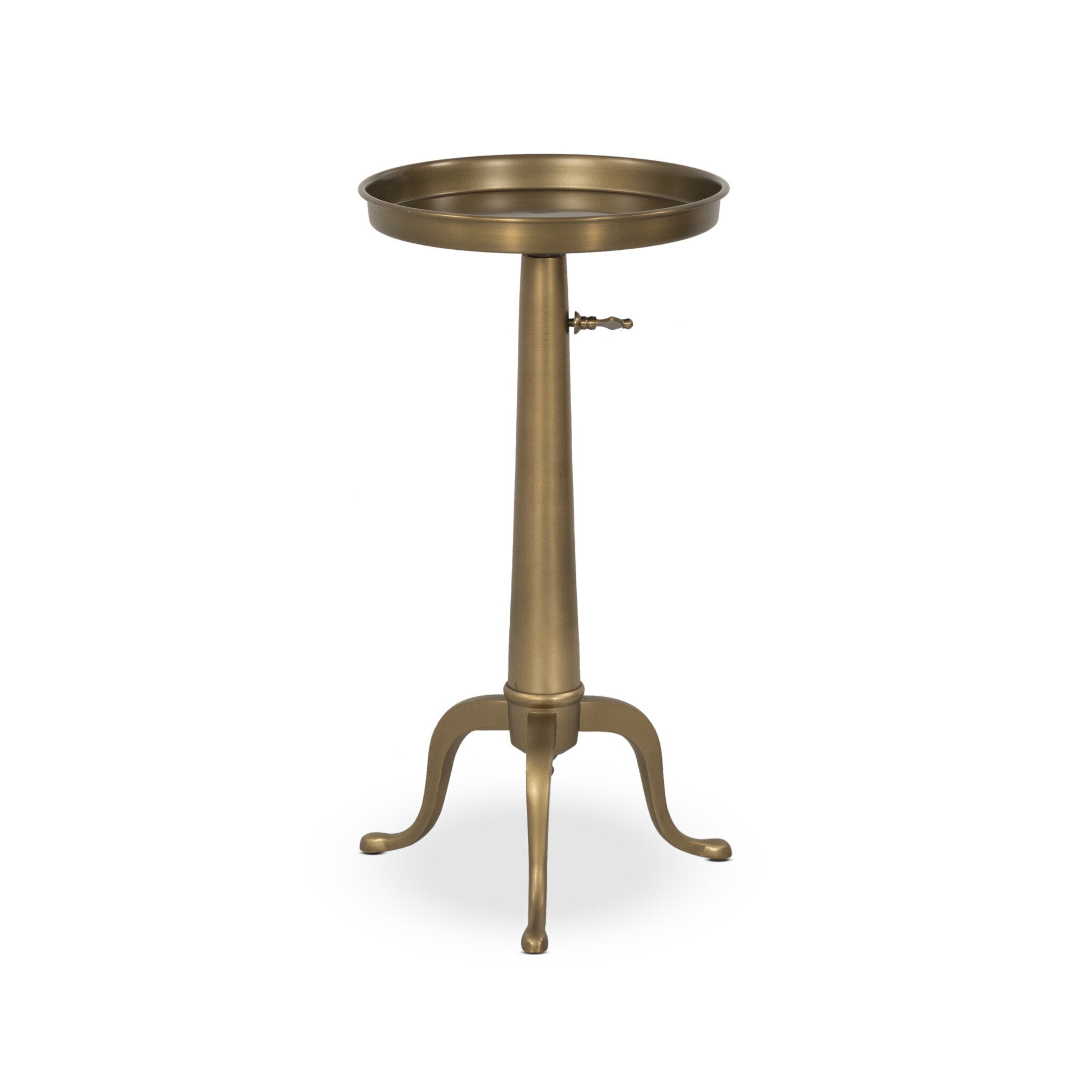 Umi End Table - Dark Matte Brass