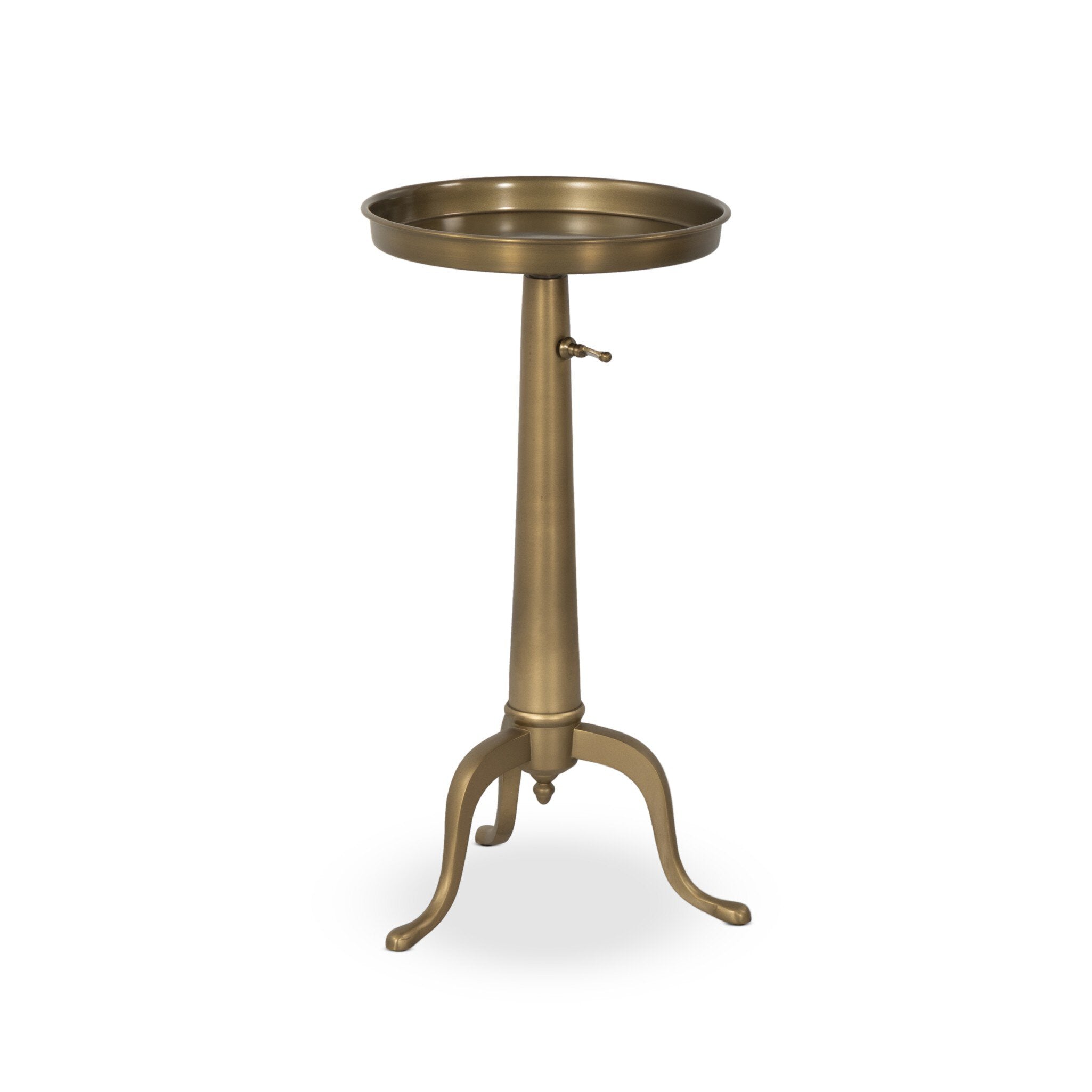 Umi End Table - Dark Matte Brass