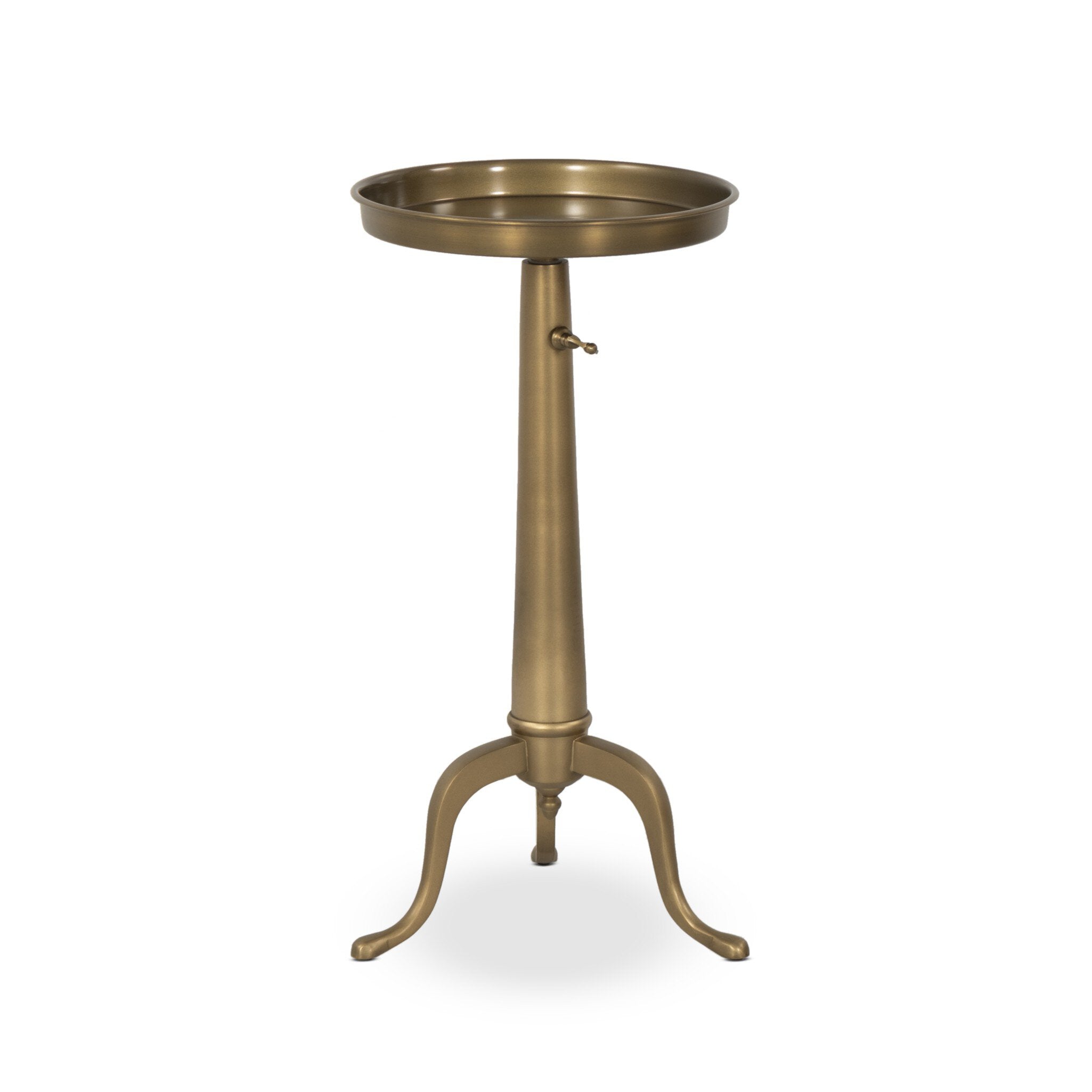 Umi End Table - Dark Matte Brass