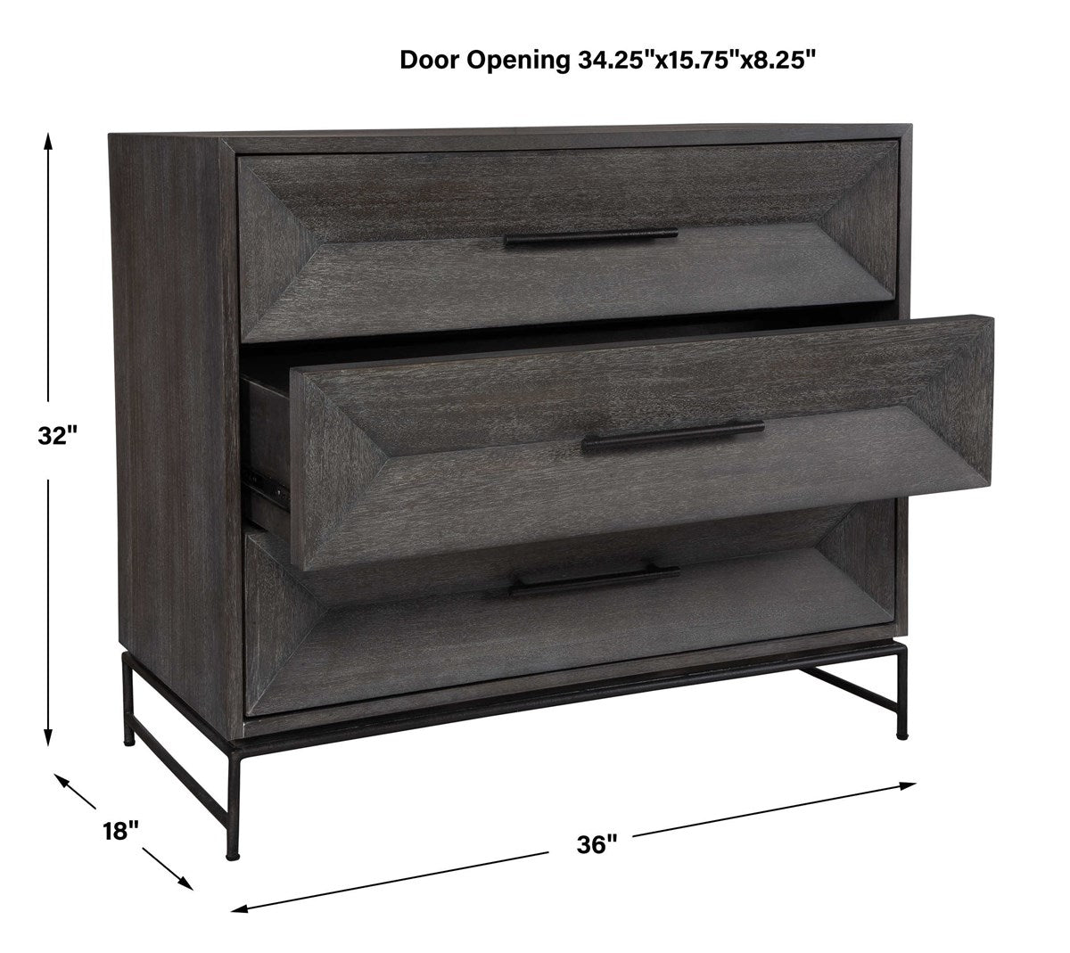 Knox Dark Walnut Accent Chest