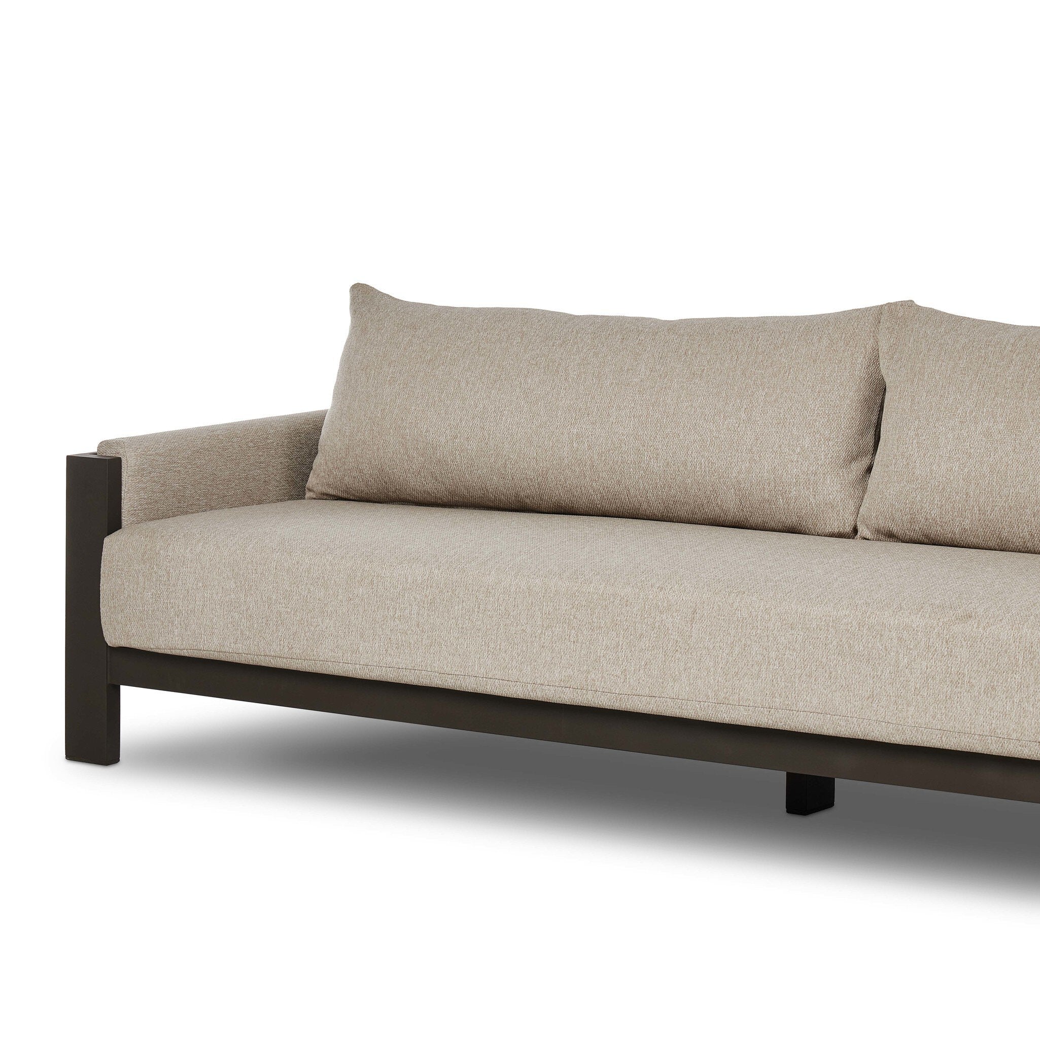 Chapman Outdoor Metal Sofa-106"
