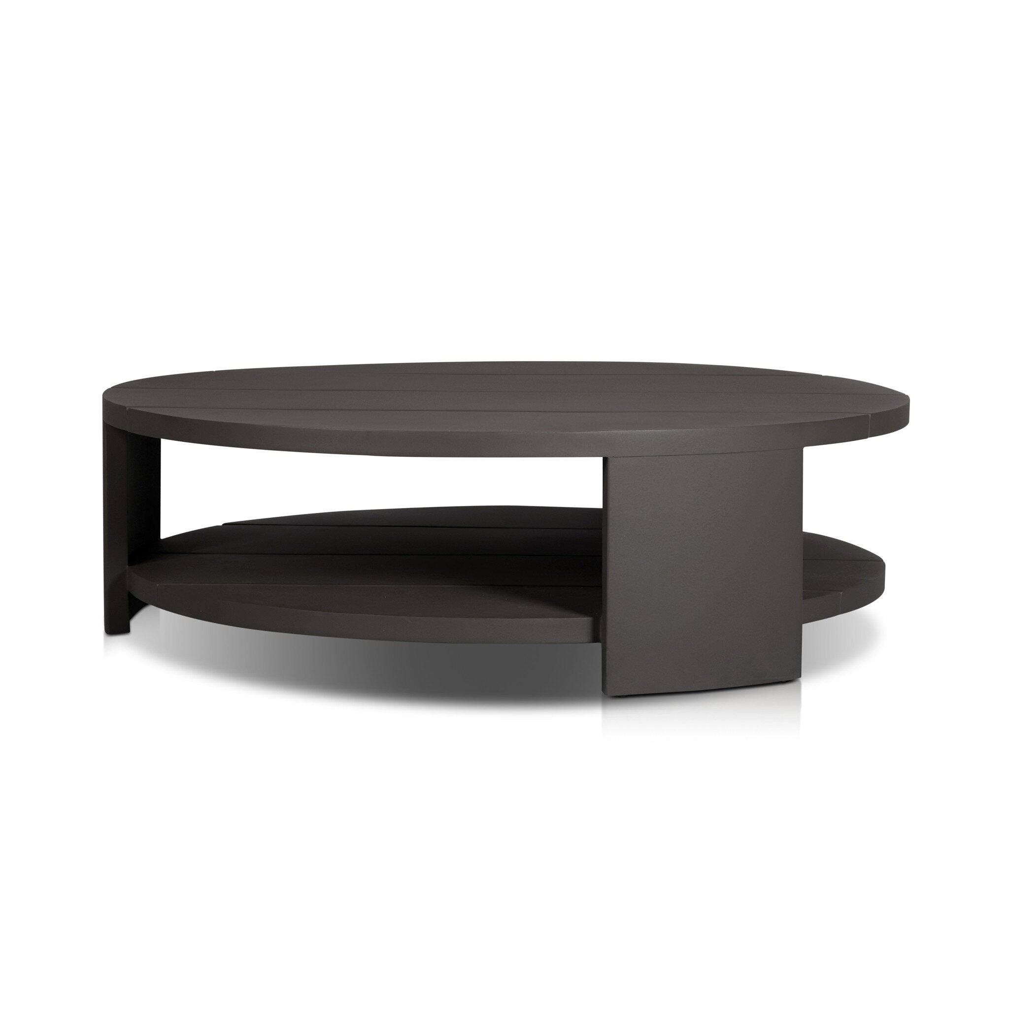 Roca Outdoor Round Metal Coffee Table