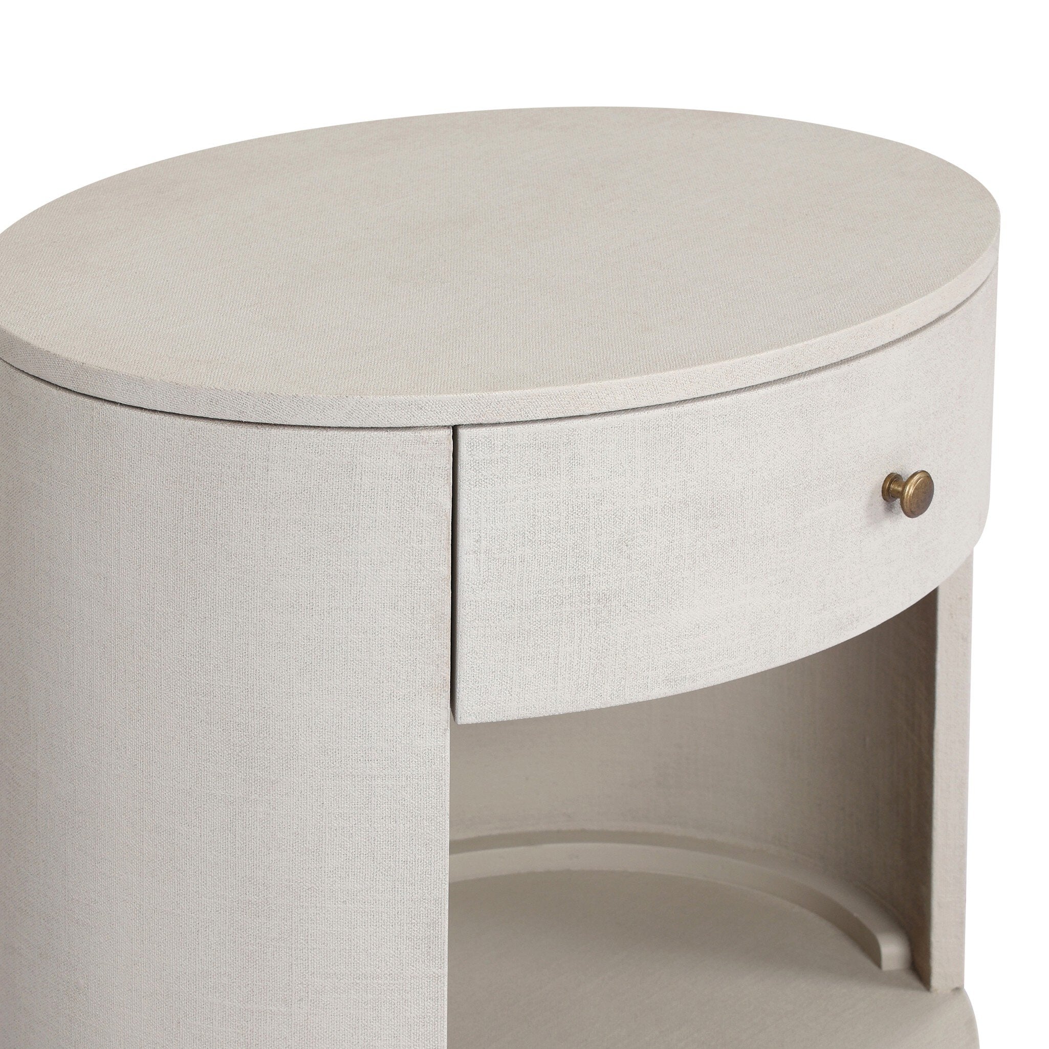 Amelia Oval One Drawer Nightstand