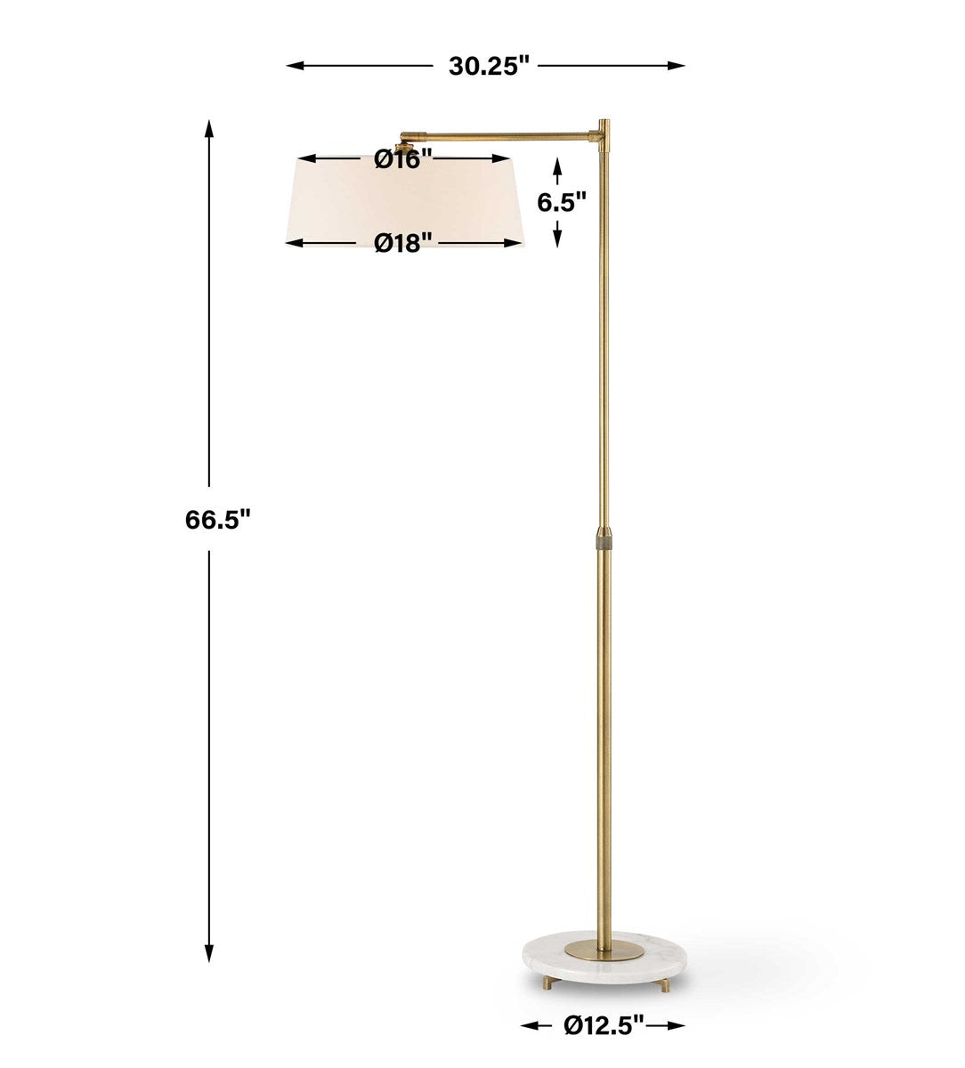 Branch Out Brass Floor Lamp