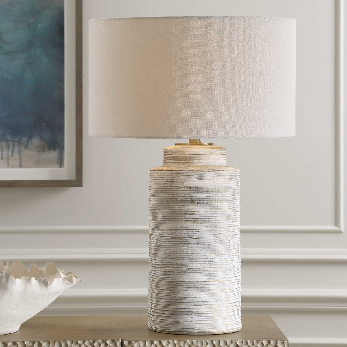 Crimp Ribbed Table Lamp