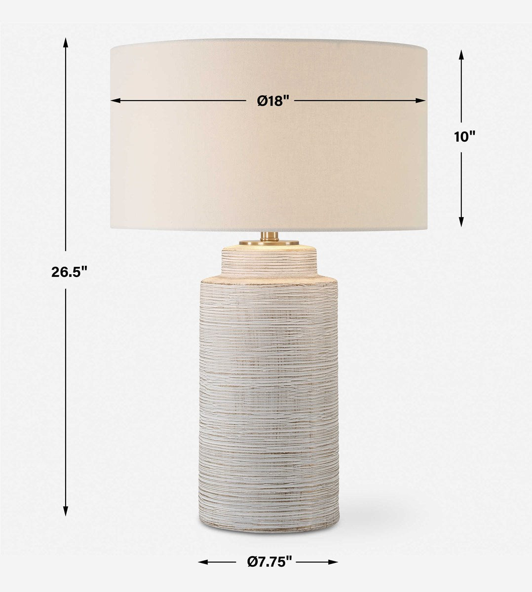 Crimp Ribbed Table Lamp