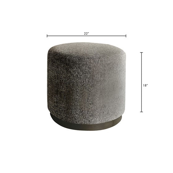 Zoe Oval Accent Ottoman