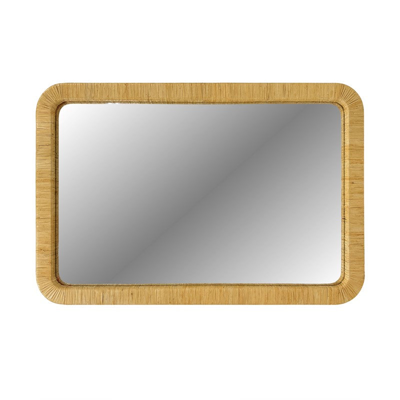 Nova Natural Rattan Rectangle Wall Mirror