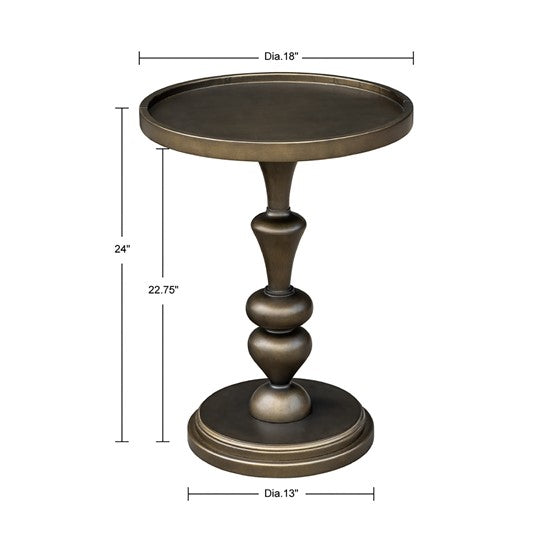 Del Mar Pedestal Accent Table