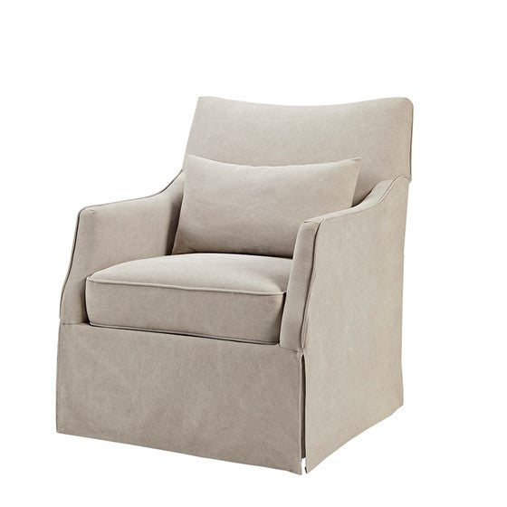 London Skirted Swivel Chair