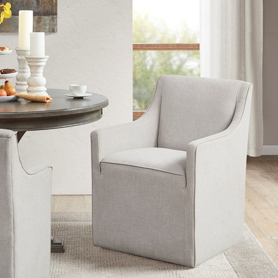 Charlotte Upholstered Dining Arm Chair