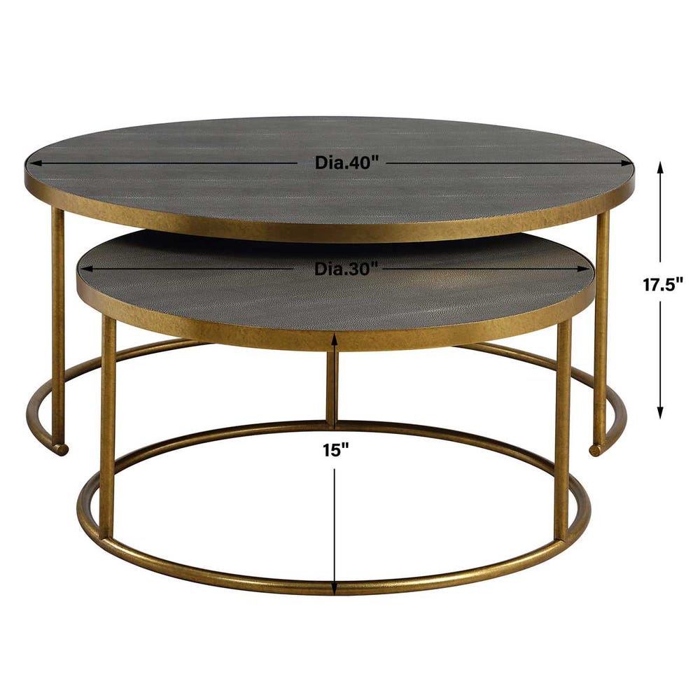 Aragon Nesting Coffee Tables, S/2