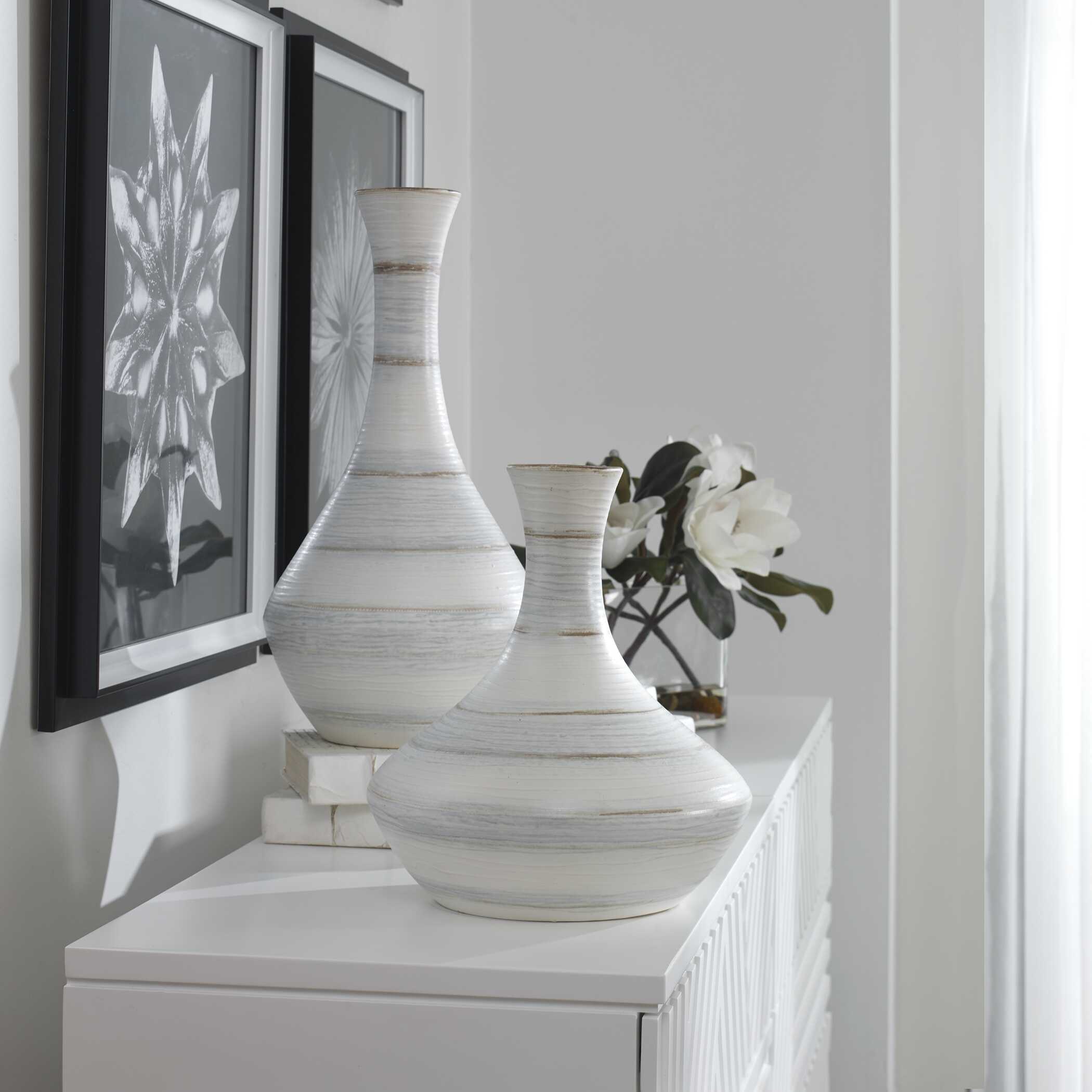 Potter Indoor-Outdoor Vases, S/2