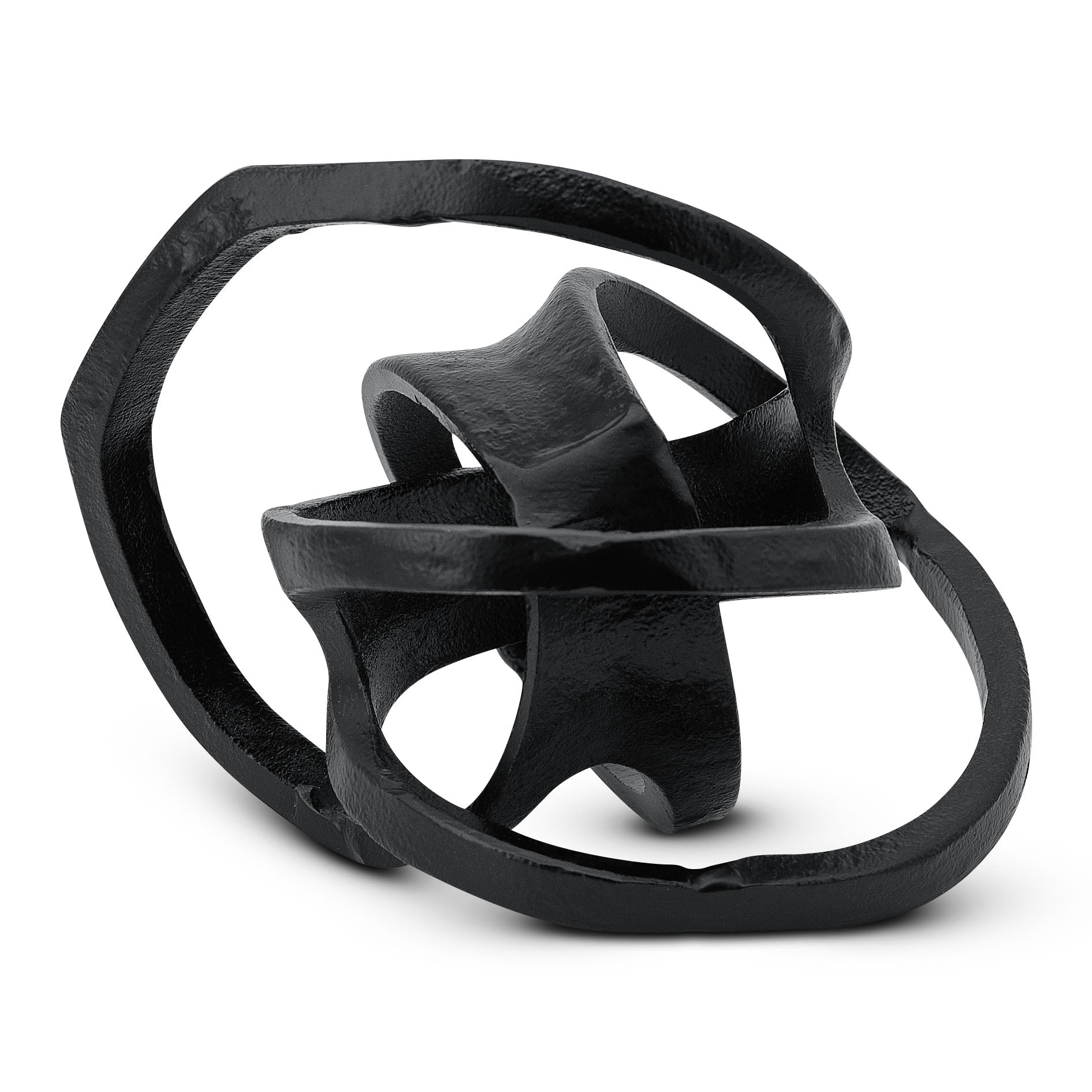 Black Aluminum Knot Sculpture