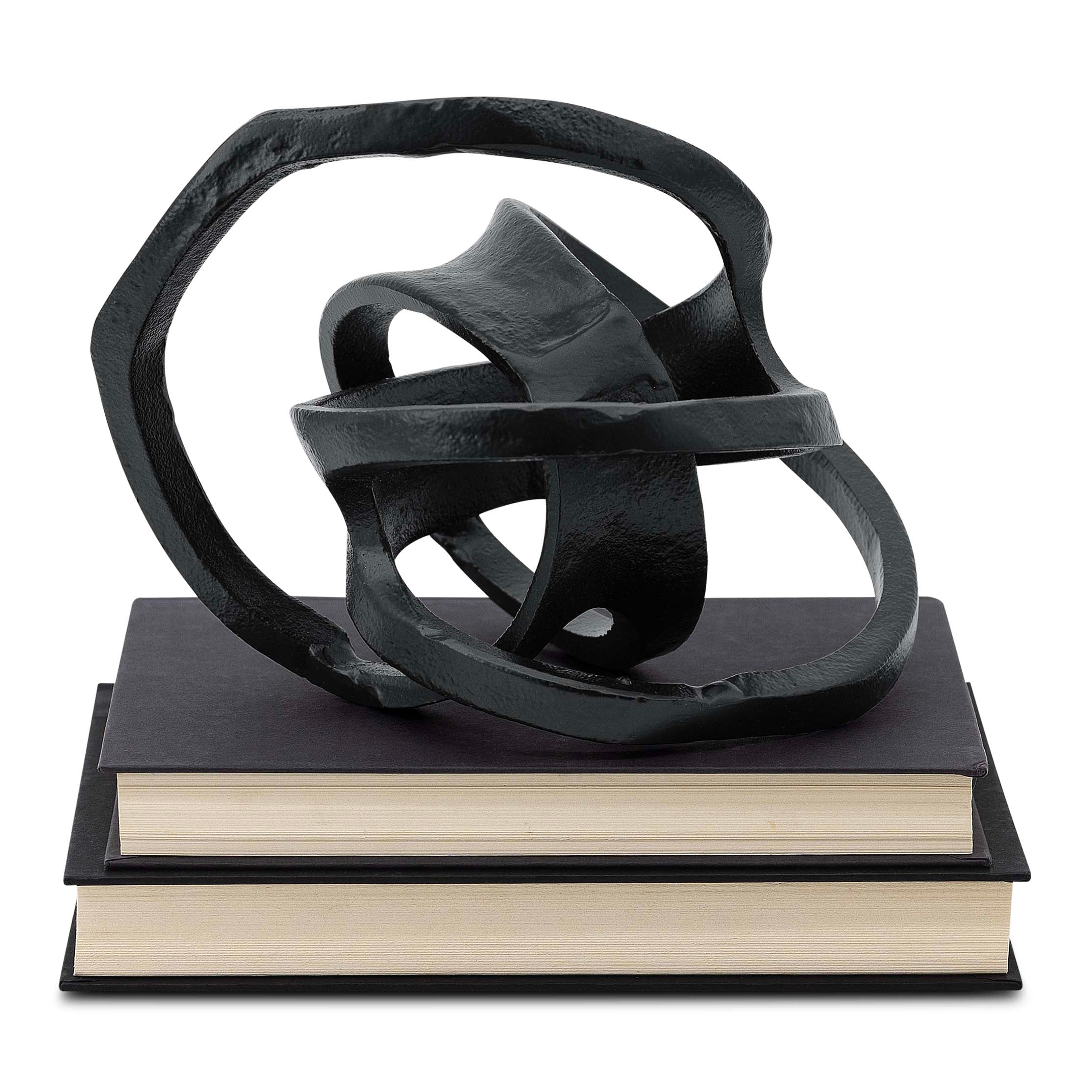 Black Aluminum Knot Sculpture