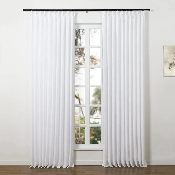 Adjustable Curtain Rod with Rings