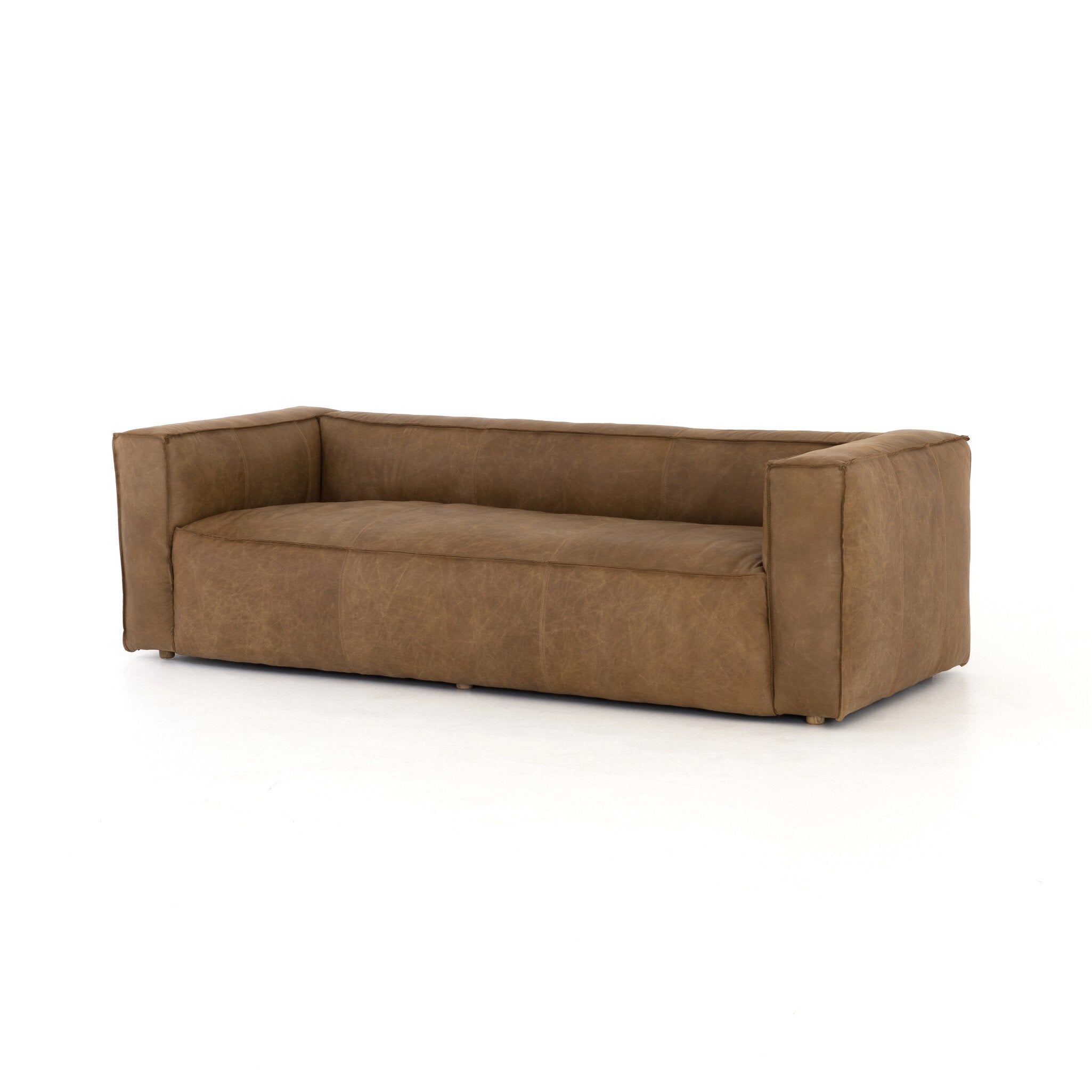 Nolita Reverse Stitch Sofa - Natural Washed Sand